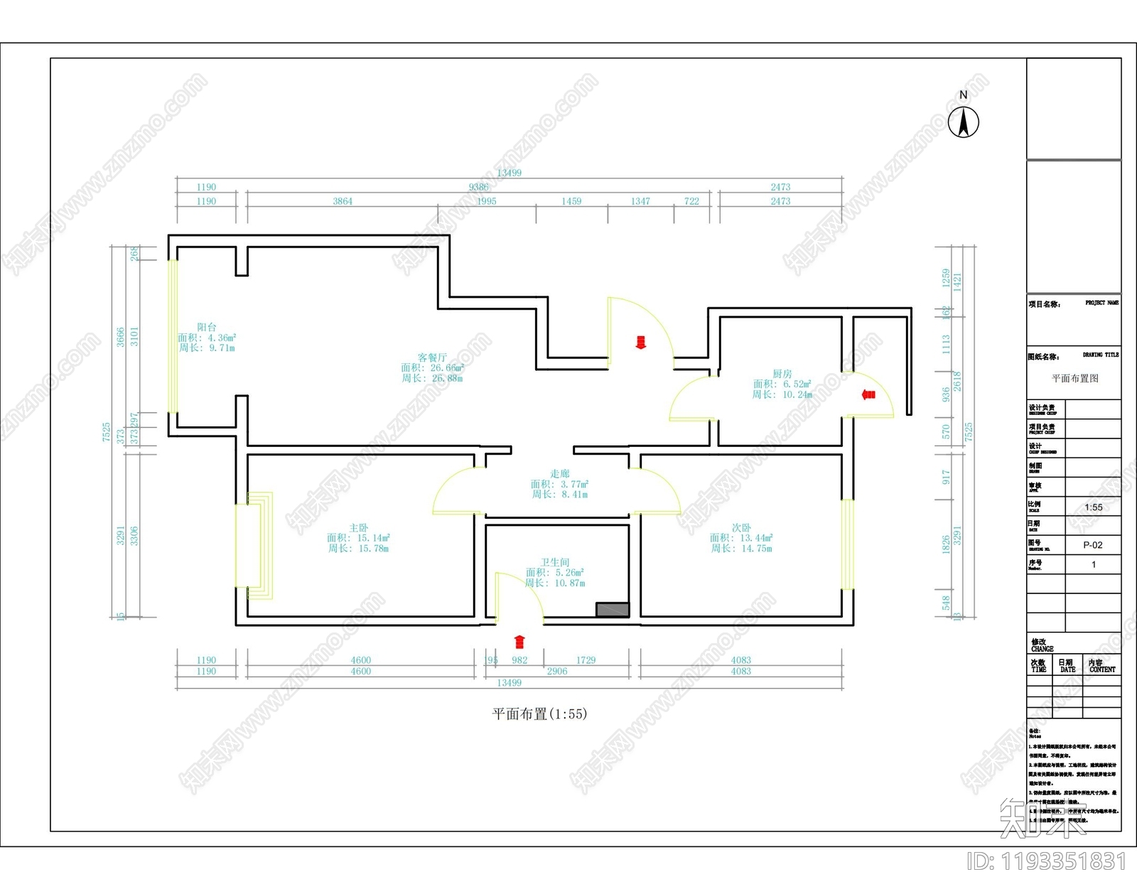 原始户型图施工图下载【ID:1193351831】
