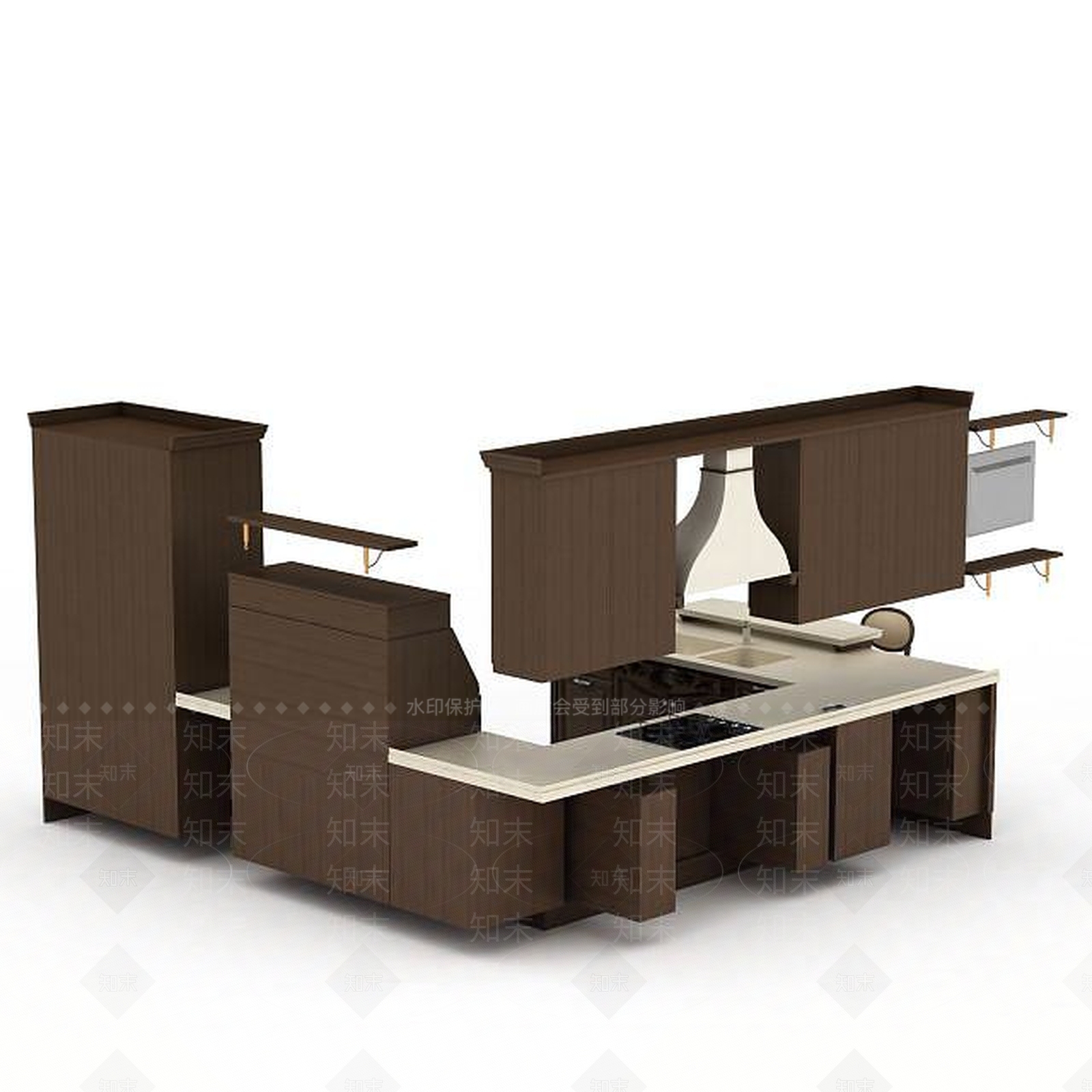现代厨具3D模型下载【ID:1193349498】