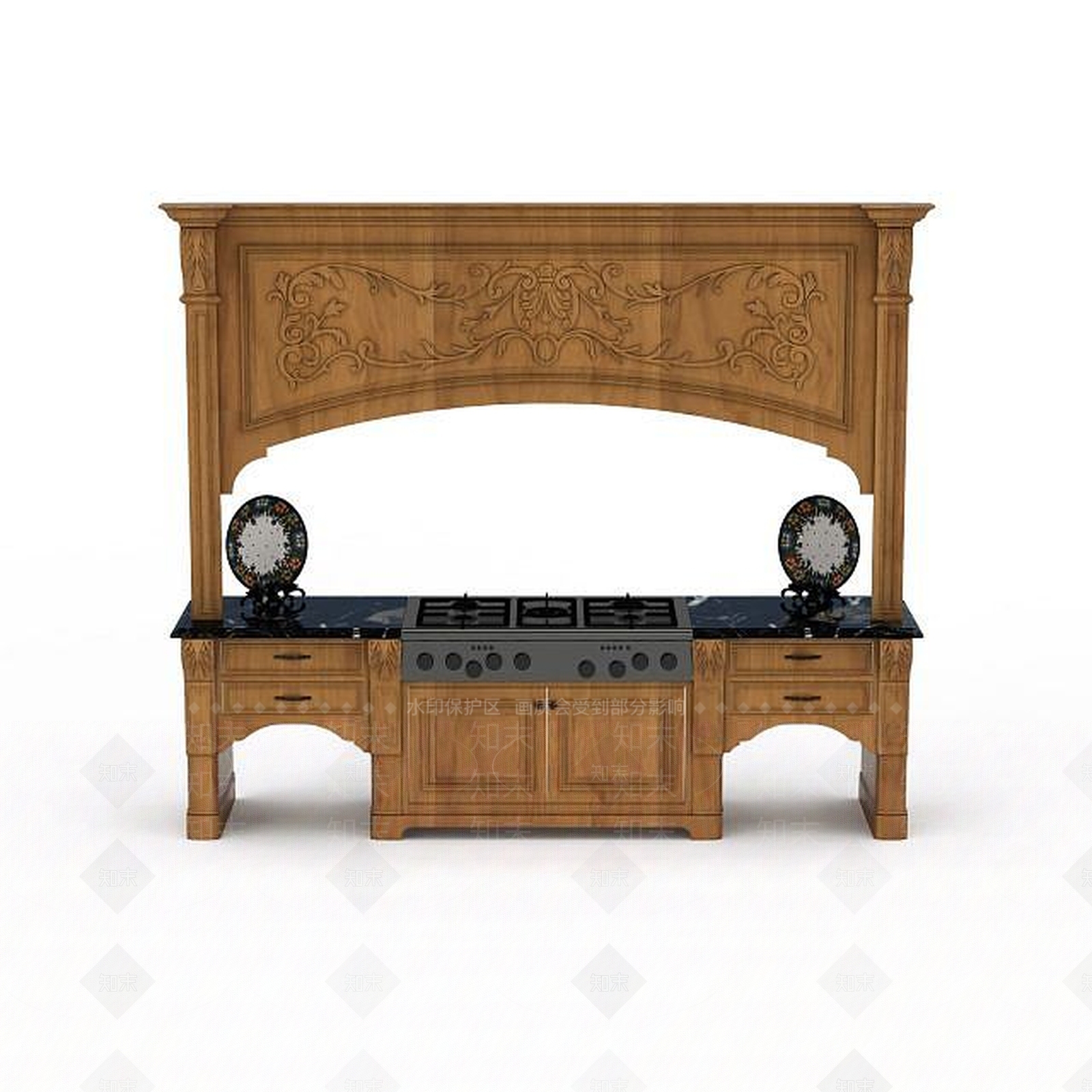 现代厨具3D模型下载【ID:1193350050】