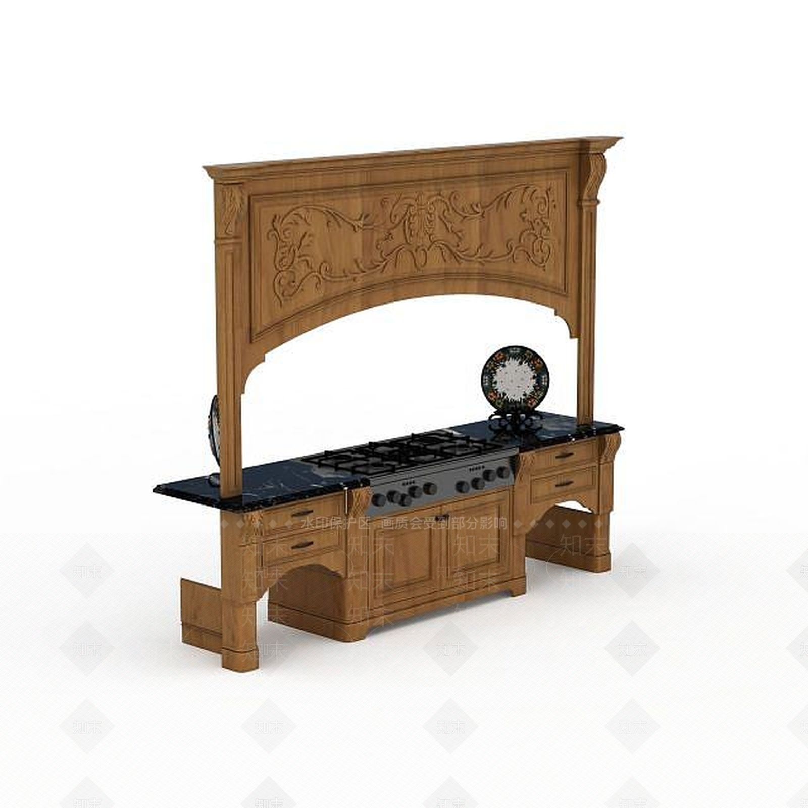 现代厨具3D模型下载【ID:1193350050】