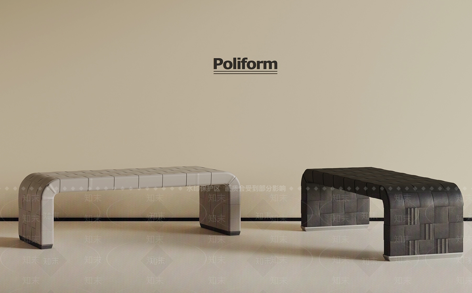 现代床尾凳SU模型下载【ID:1193352207】