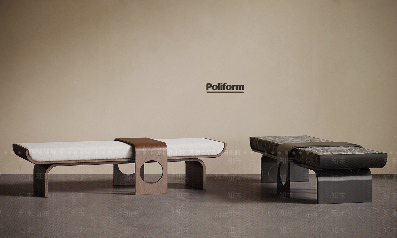 新中式床尾凳SU模型下载【ID:1193352863】