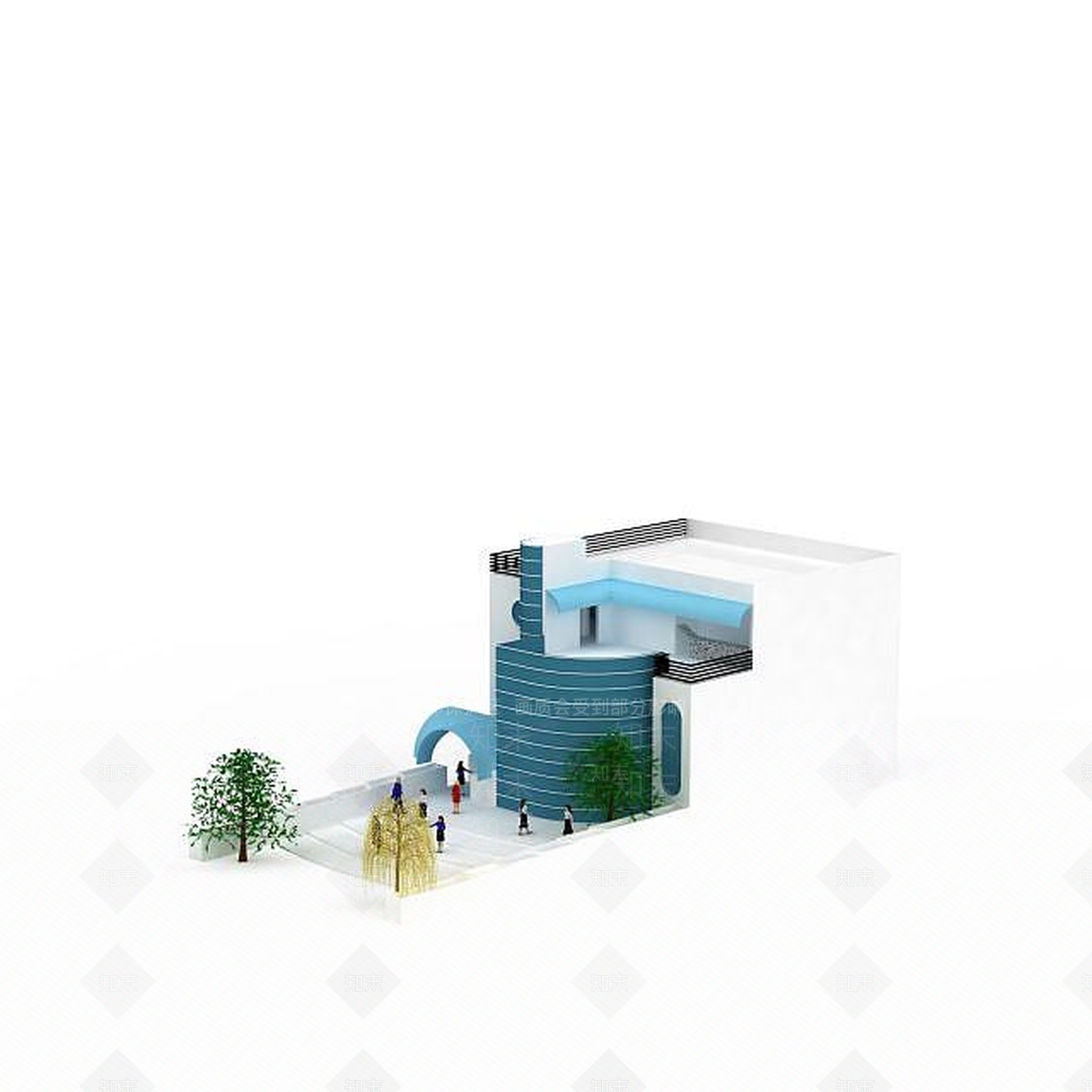 现代其他建筑外观3D模型下载【ID:1199062318】