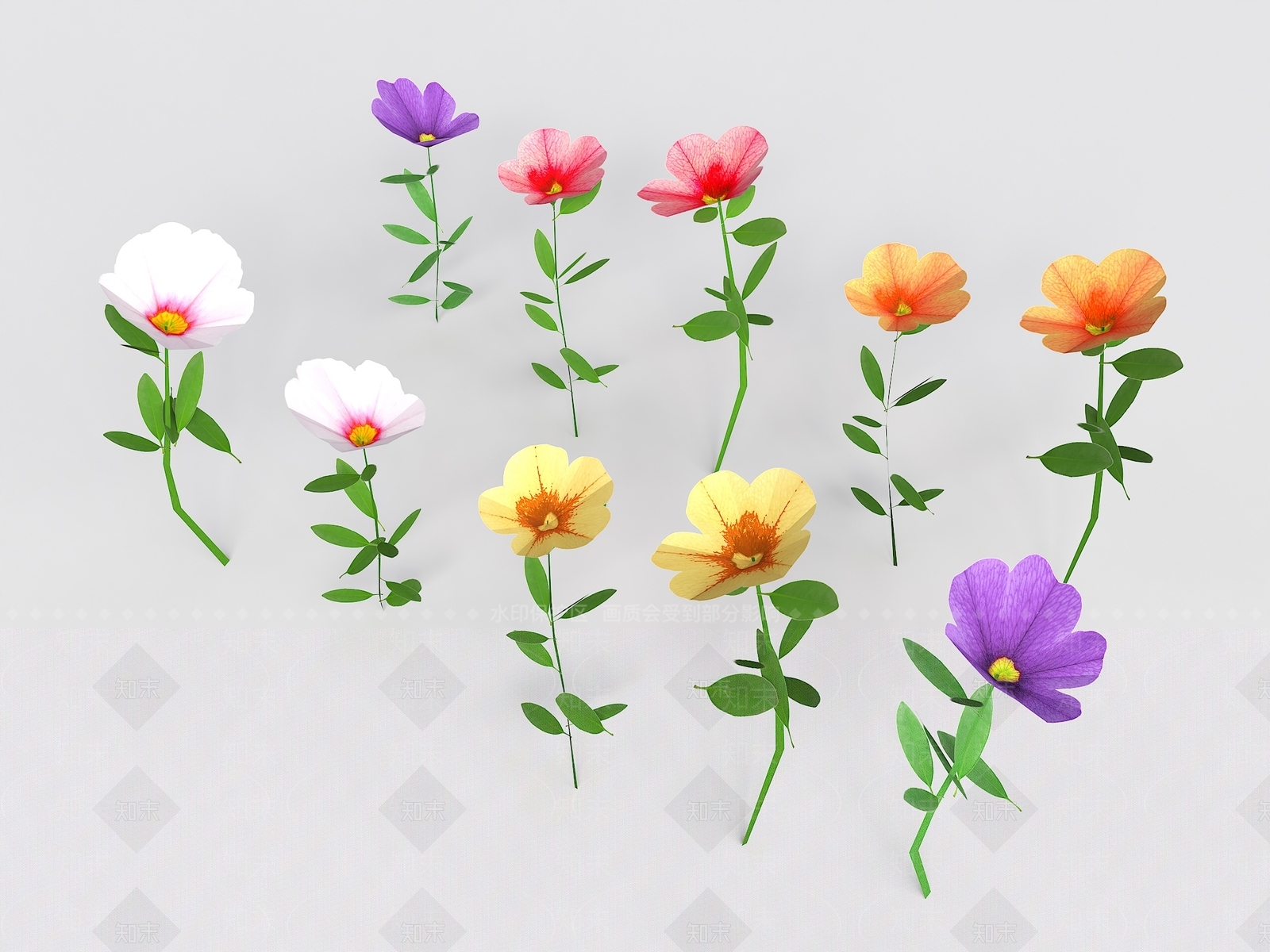 花3D模型下载【ID:1193352876】