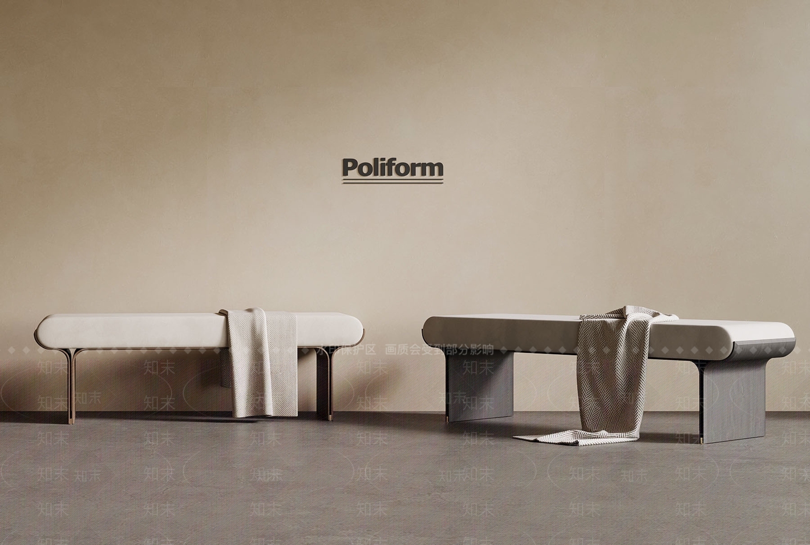 新中式床尾凳SU模型下载【ID:1193355696】