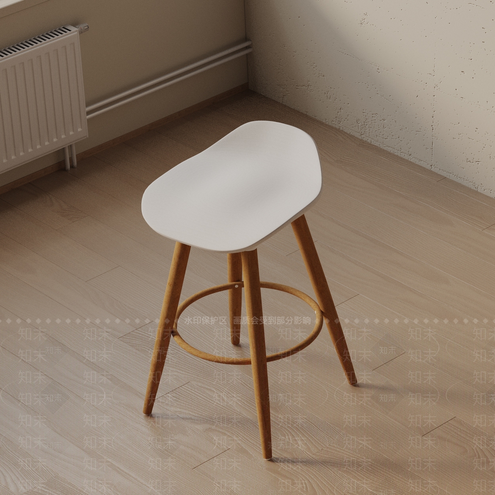 现代吧凳3D模型下载【ID:1193356000】