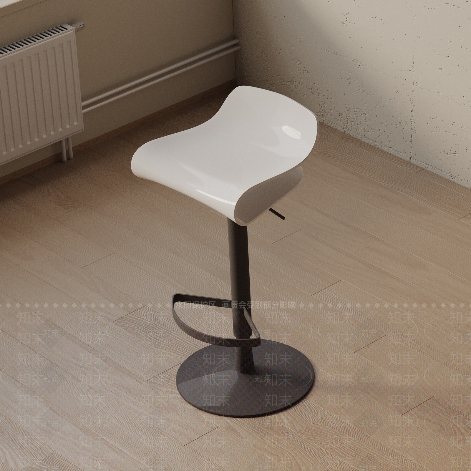 现代吧椅3D模型下载【ID:1193356625】
