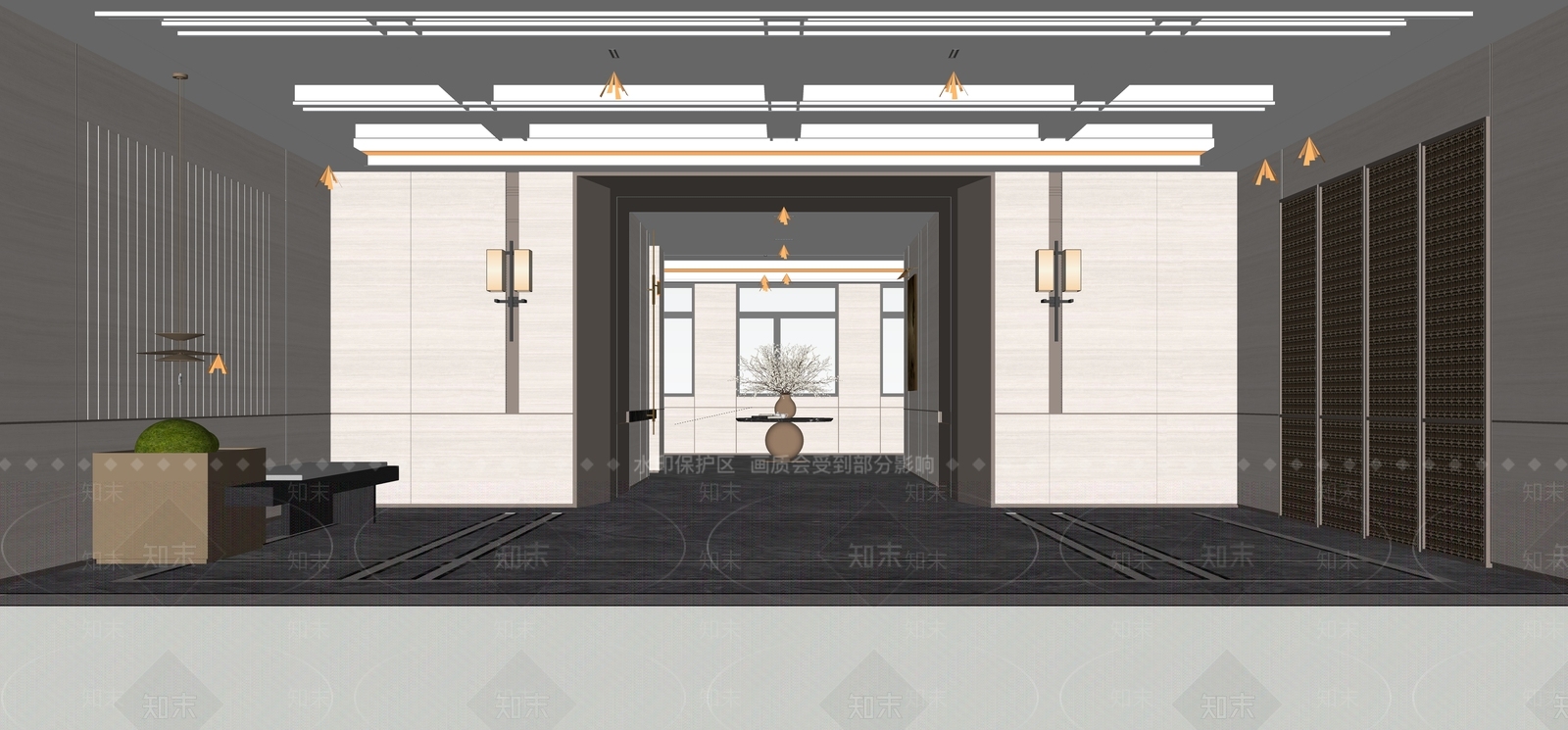 现代其他公共空间SU模型下载【ID:1193357096】