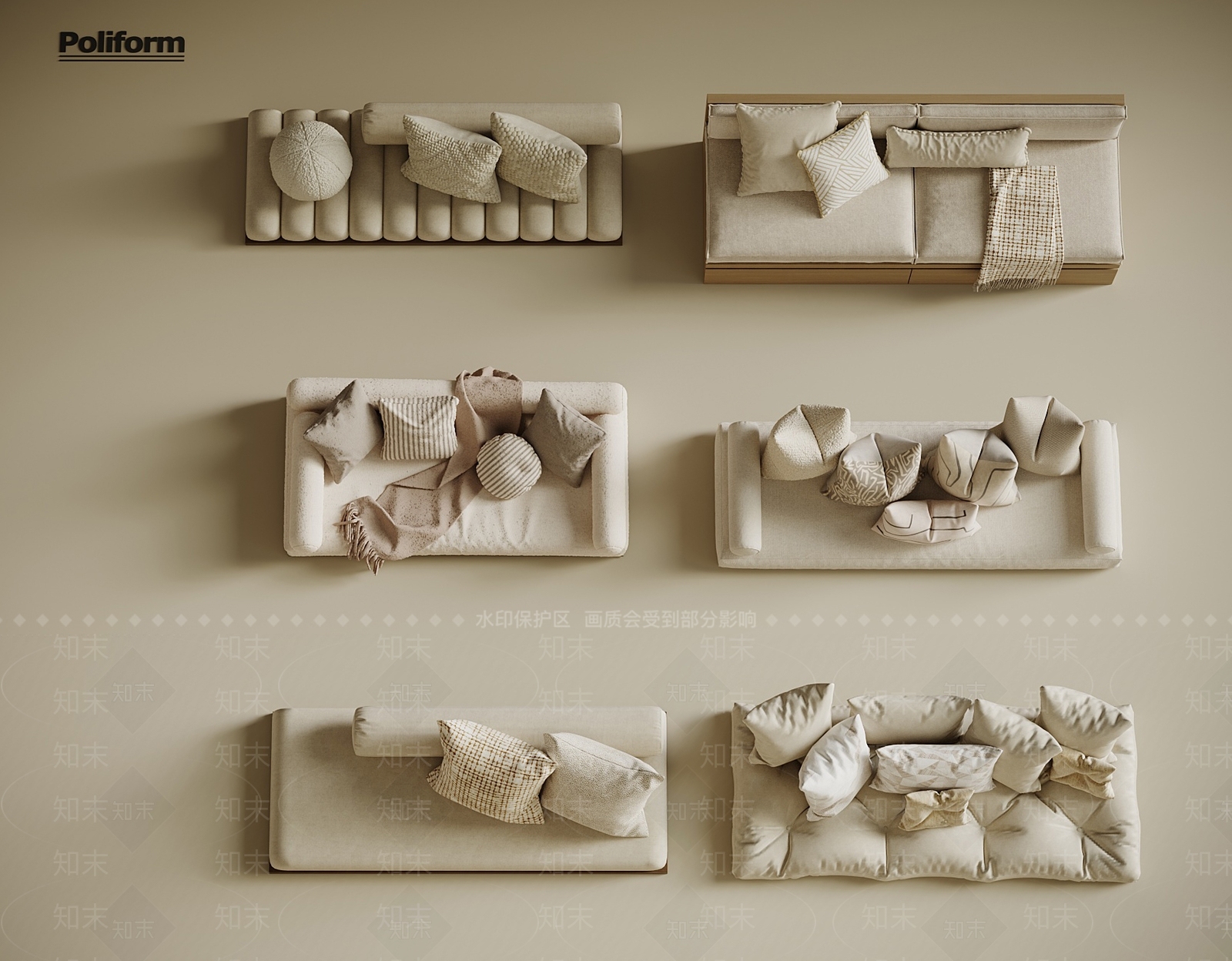 现代坐垫SU模型下载【ID:1193358053】