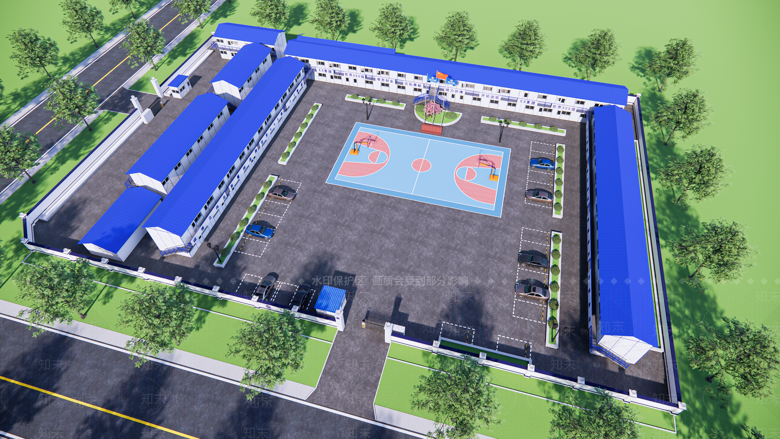 现代其他工业建筑SU模型下载【ID:1193358628】
