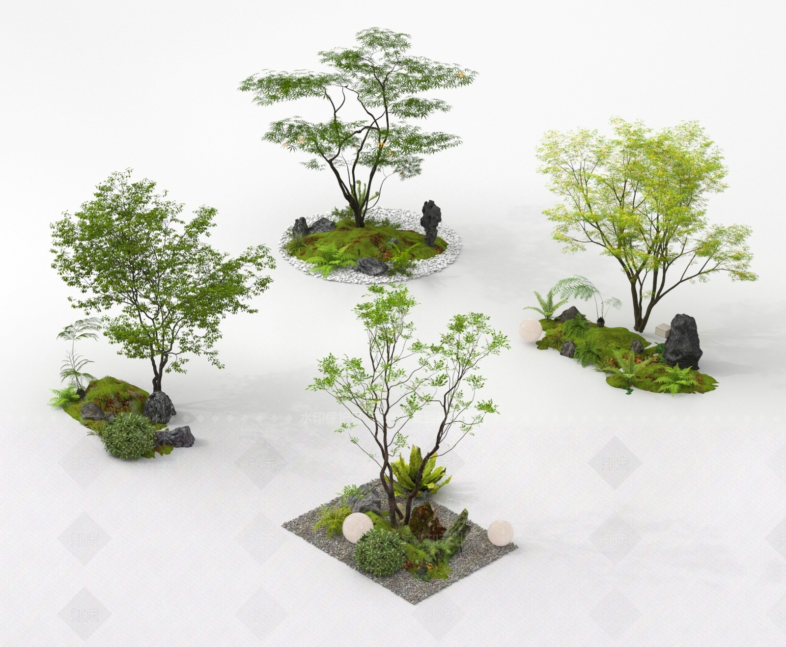 现代其他景观小品3D模型下载【ID:1193358635】