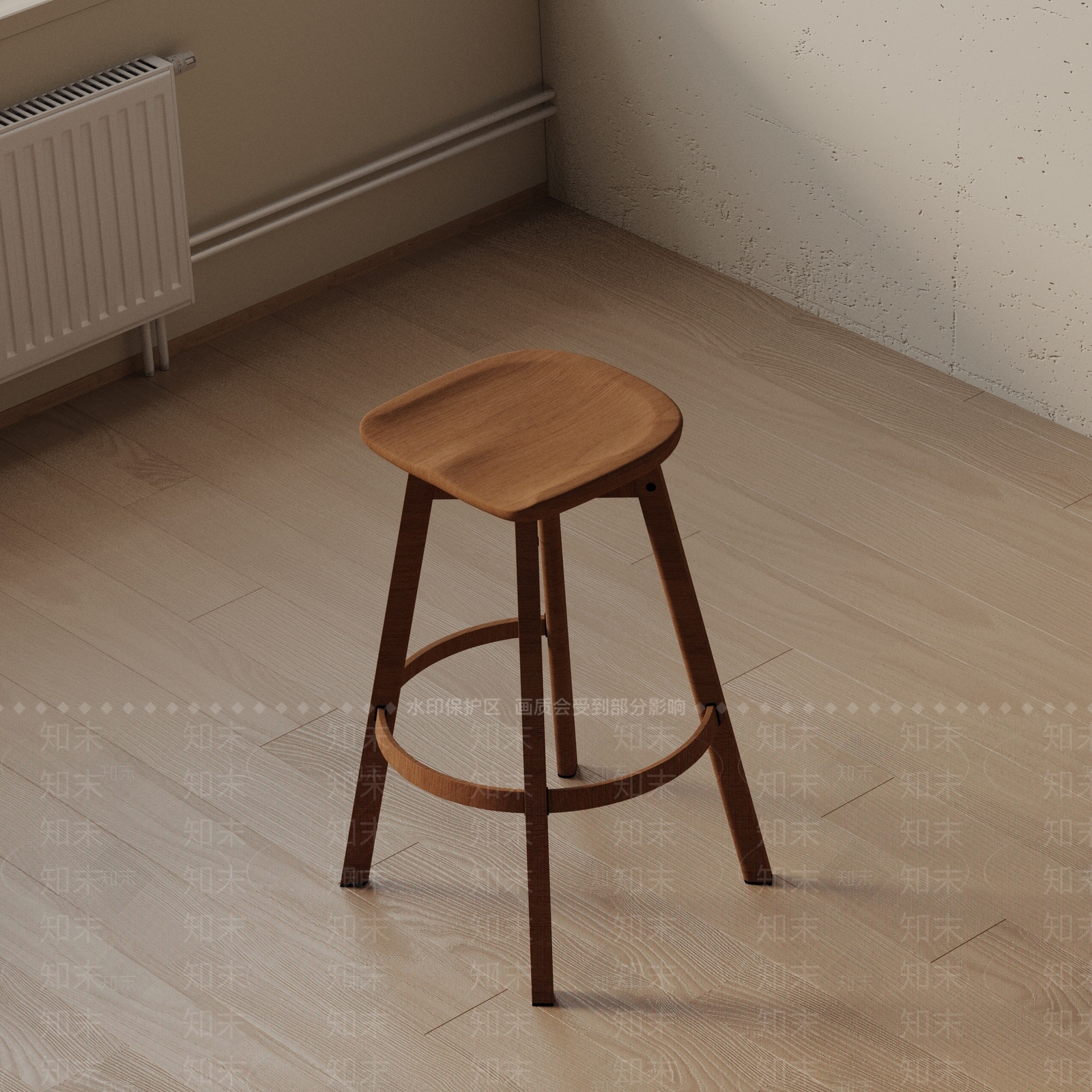 现代吧椅3D模型下载【ID:1193360731】