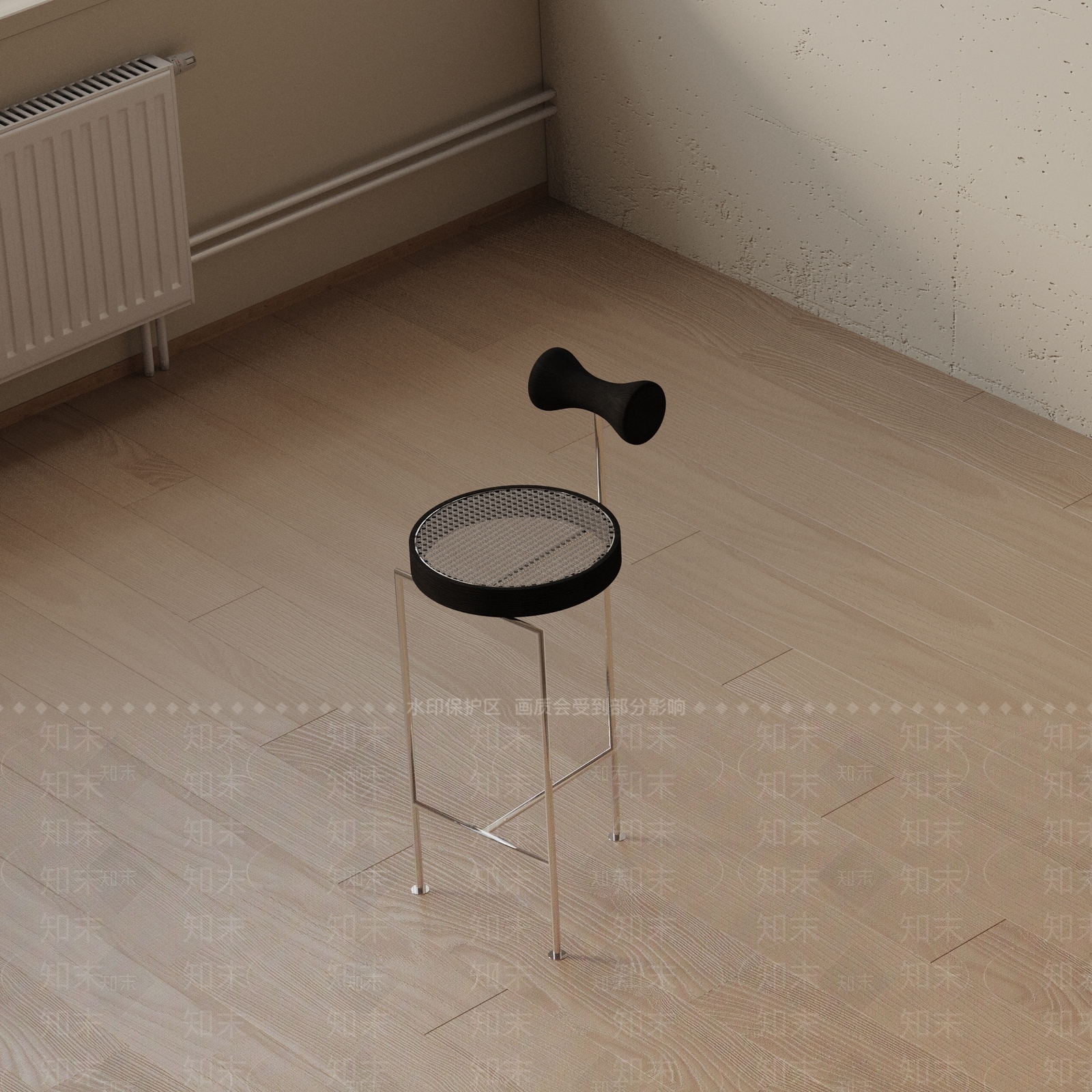 现代吧椅3D模型下载【ID:1193364549】