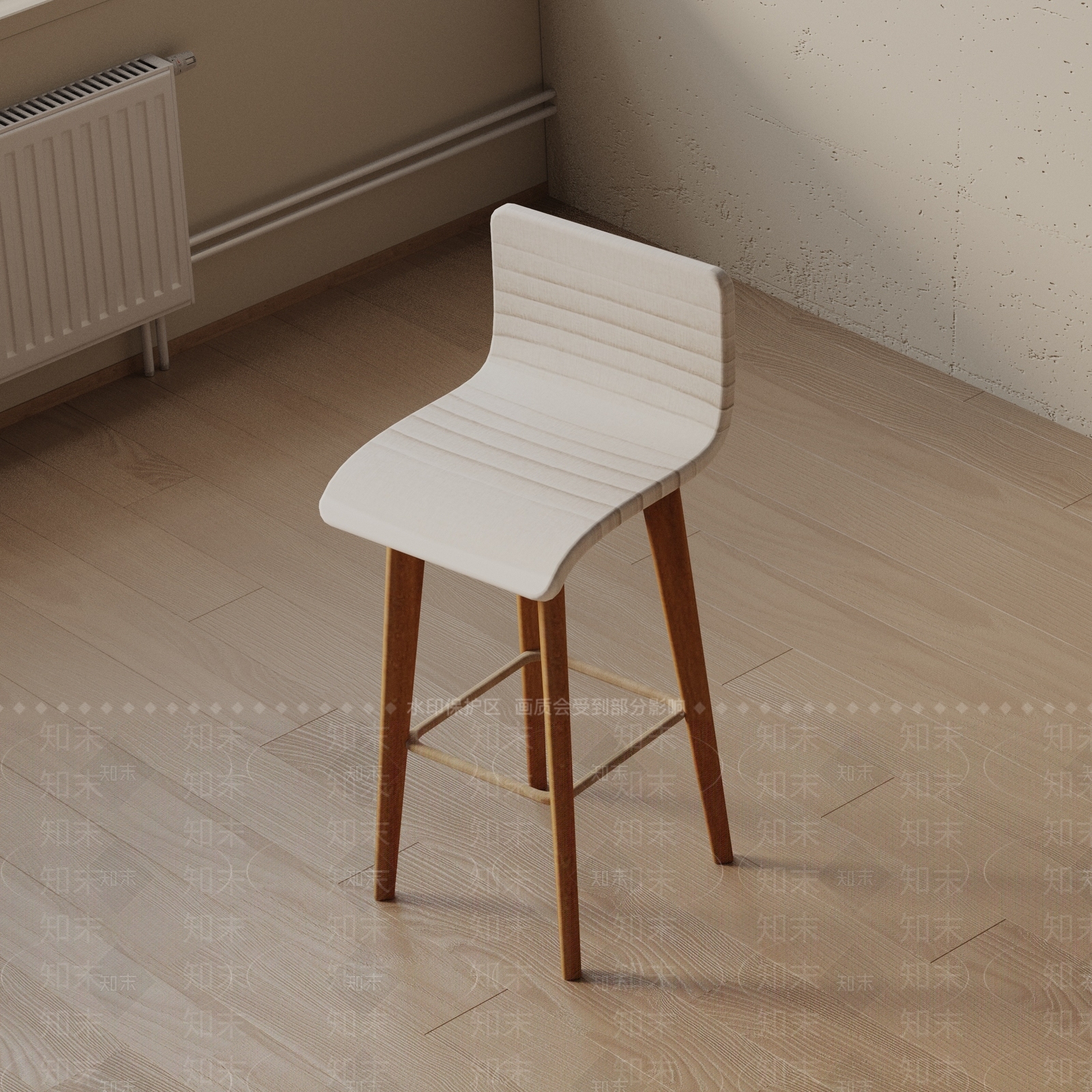 现代吧椅3D模型下载【ID:1193365076】