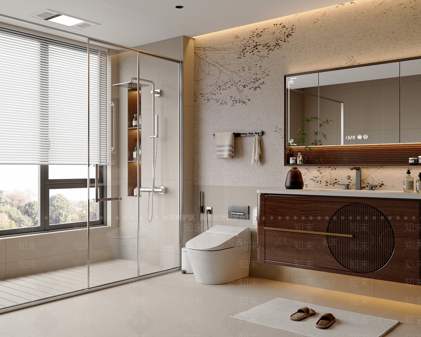 新中式中式卫生间3D模型下载【ID:1193365543】