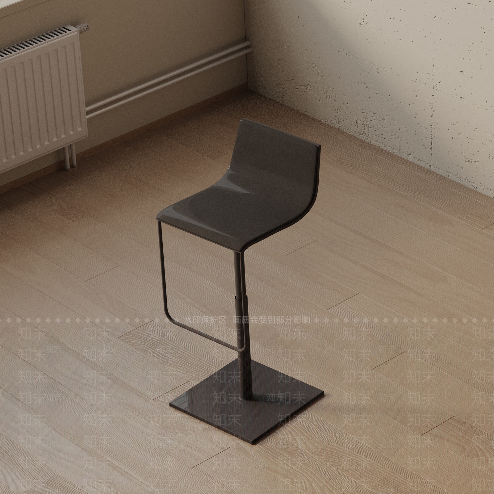 现代吧椅3D模型下载【ID:1193366068】