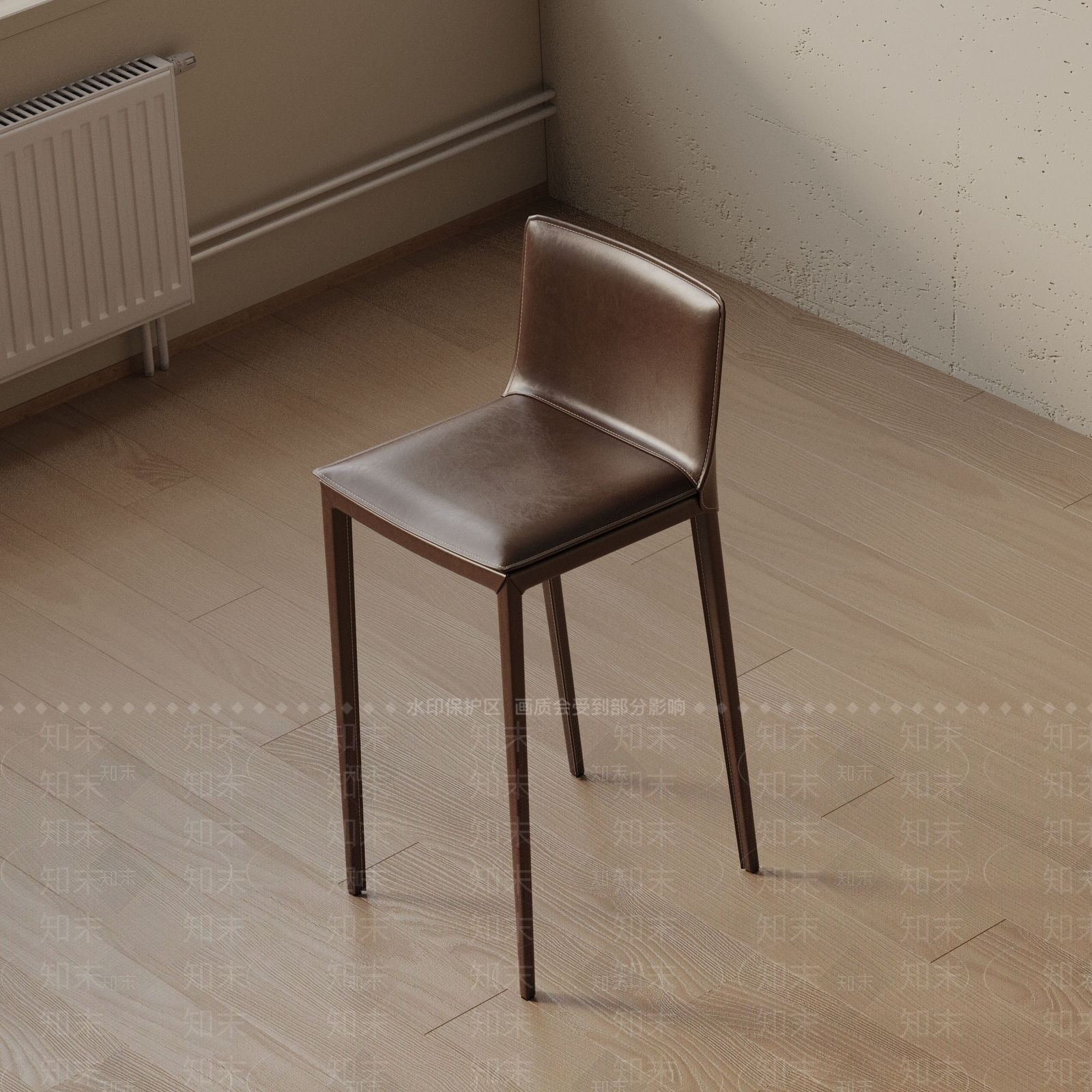 现代吧椅3D模型下载【ID:1193367601】