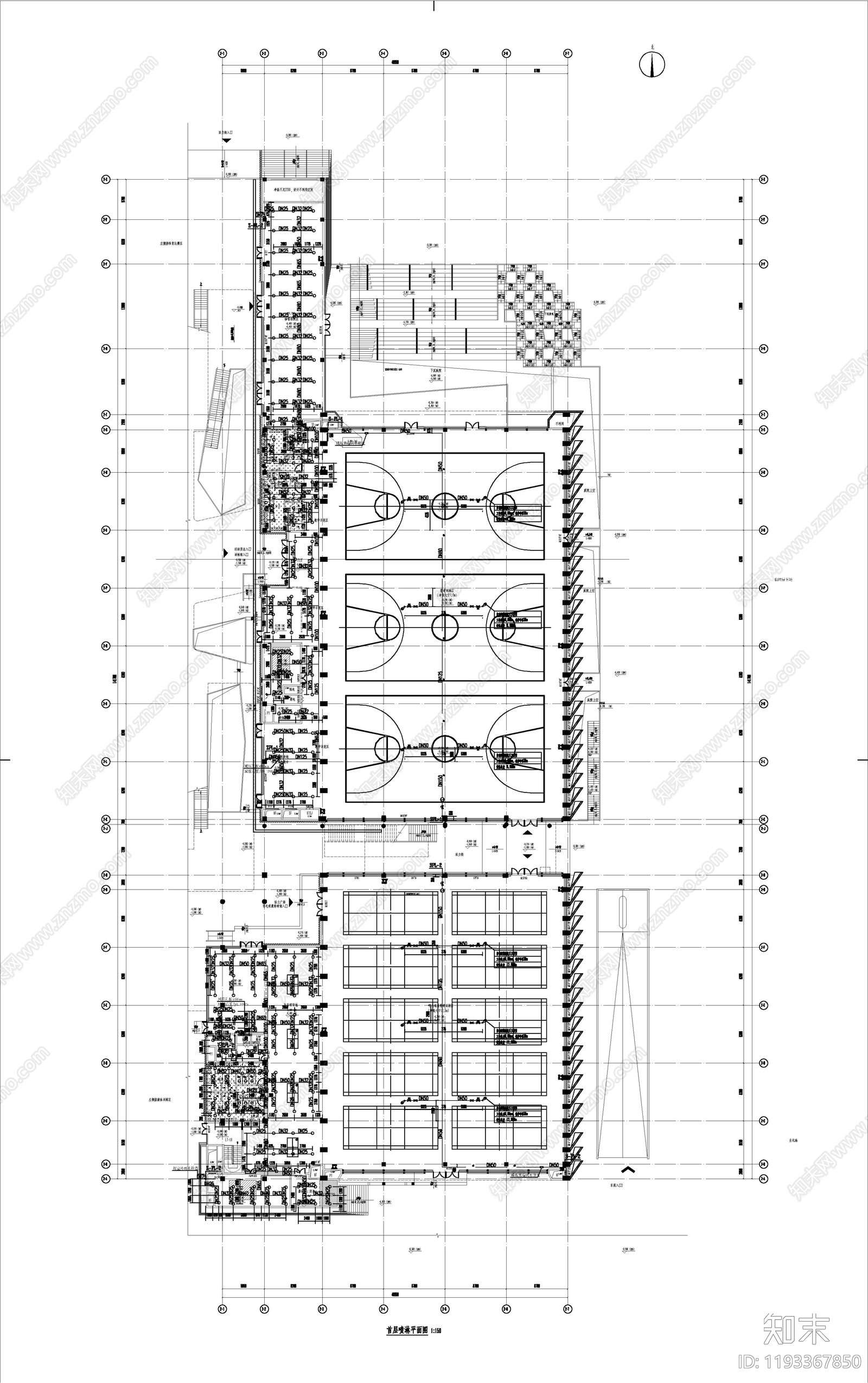 建筑给排水施工图下载【ID:1193367850】