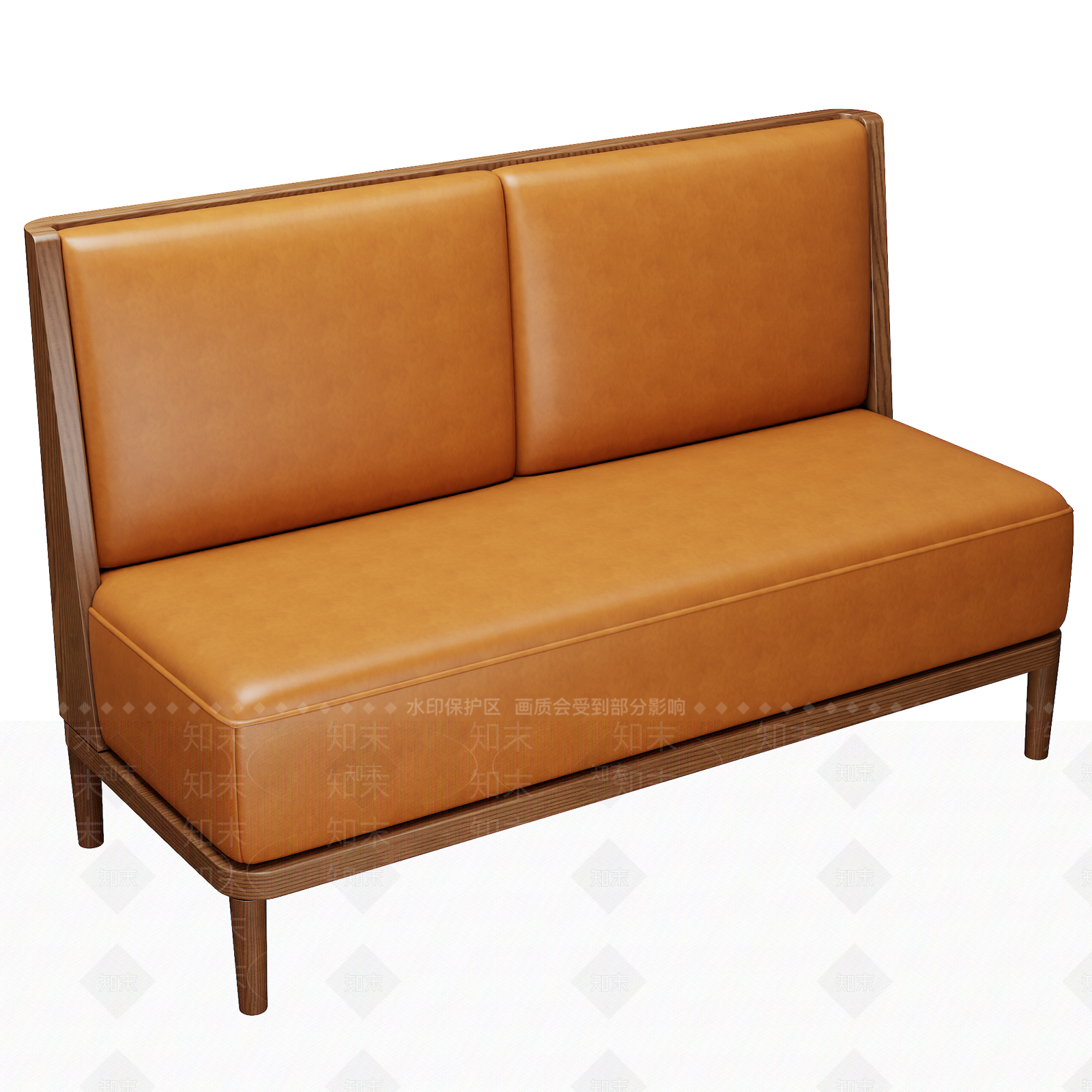 现代极简卡座沙发3D模型下载【ID:1193374415】