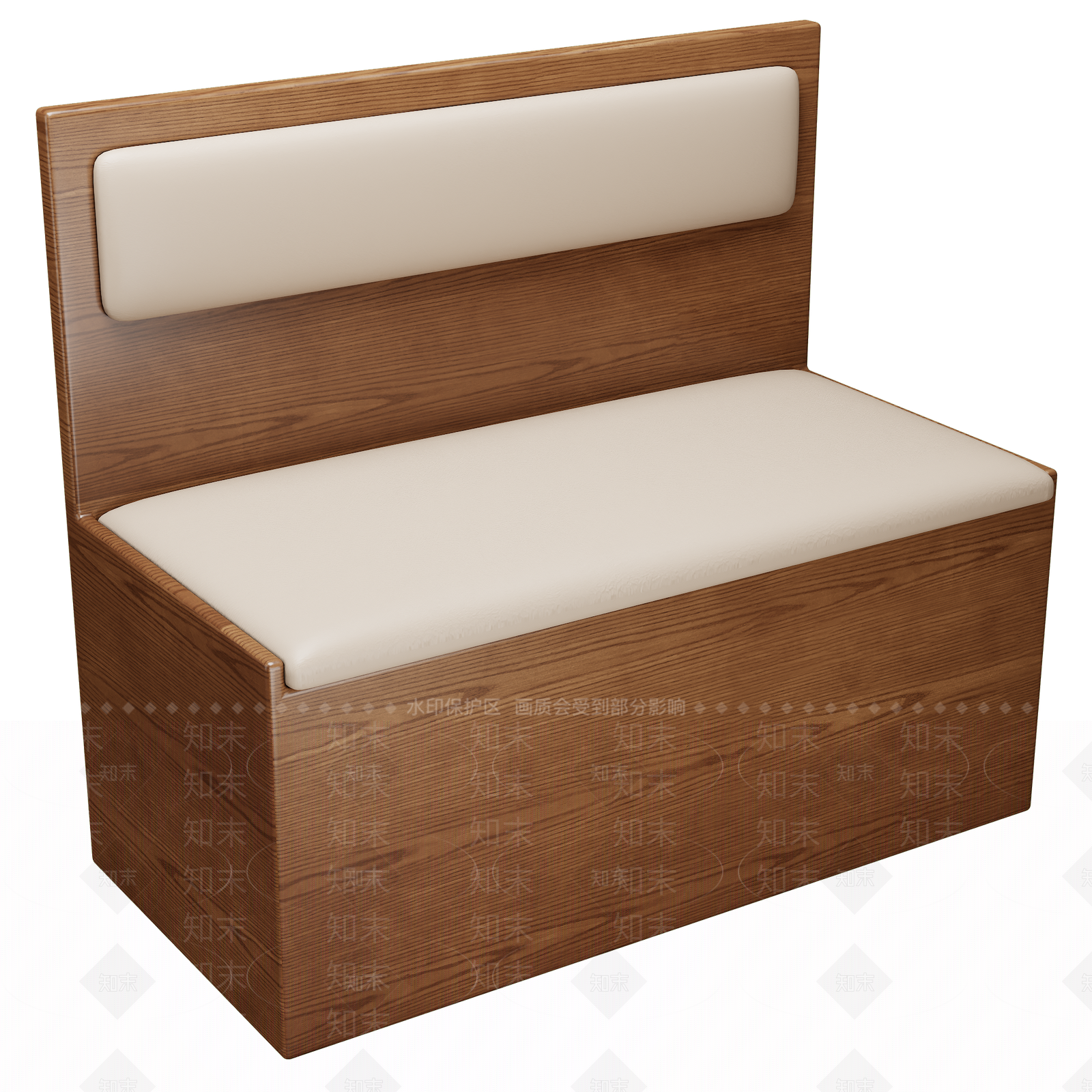 现代原木卡座沙发3D模型下载【ID:1193379535】