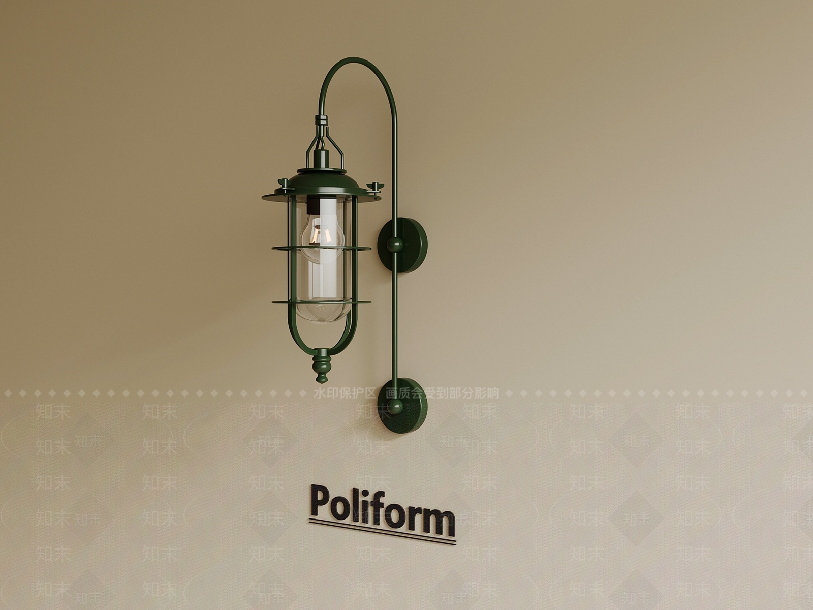 工业壁灯3D模型下载【ID:1193389135】