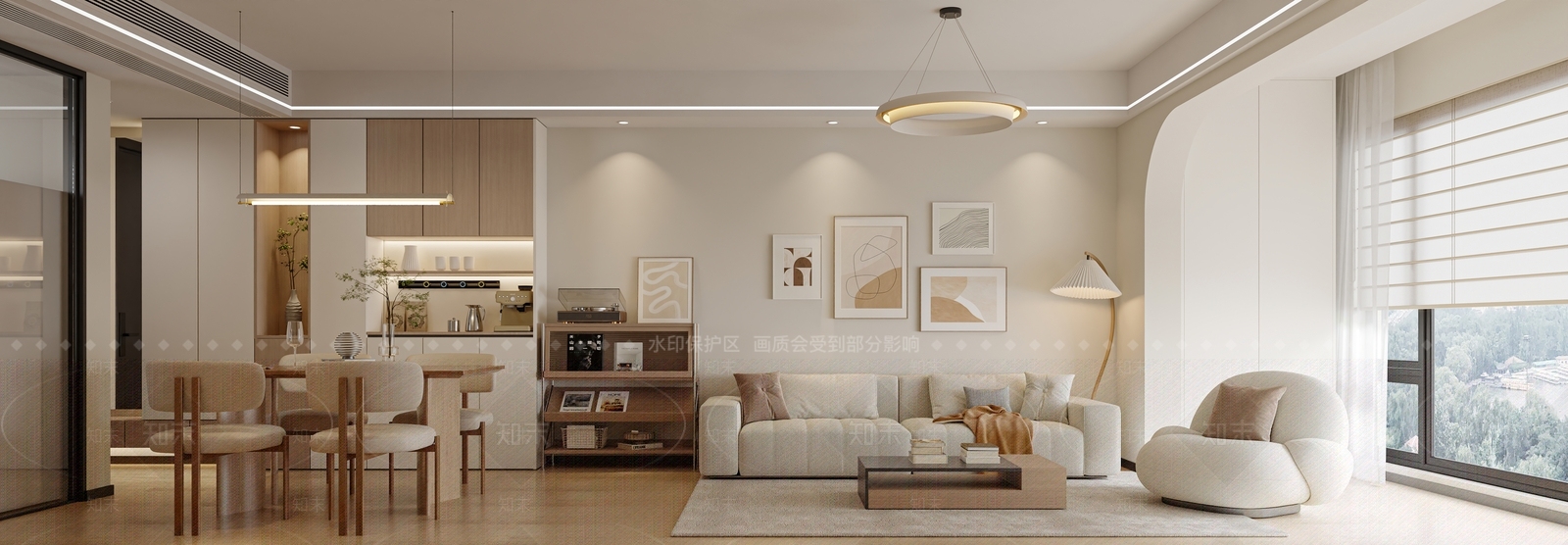 条形餐厅吊灯长条吊灯3D模型下载【ID:1227501156】