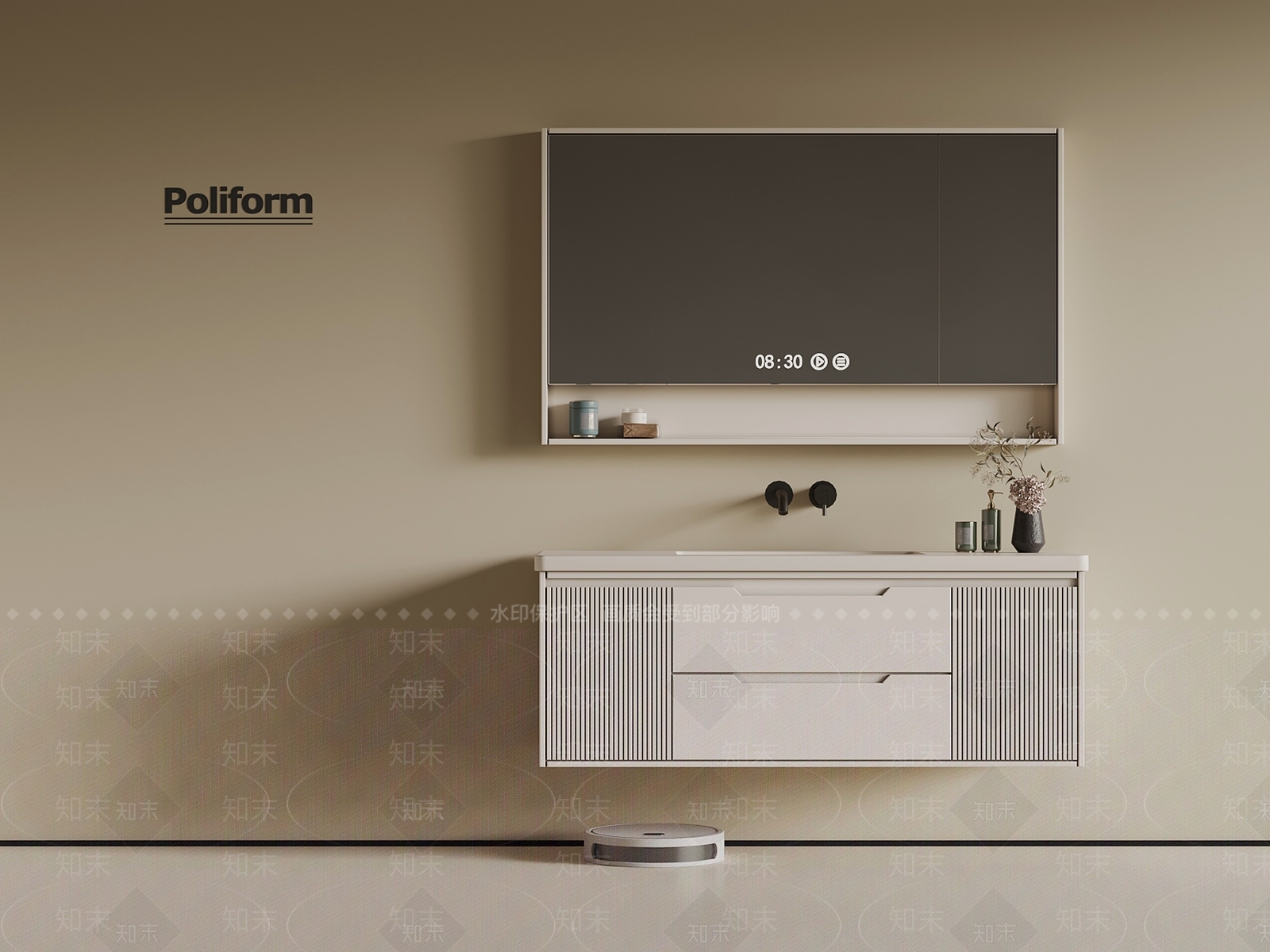浴室柜3D模型下载【ID:1193392043】