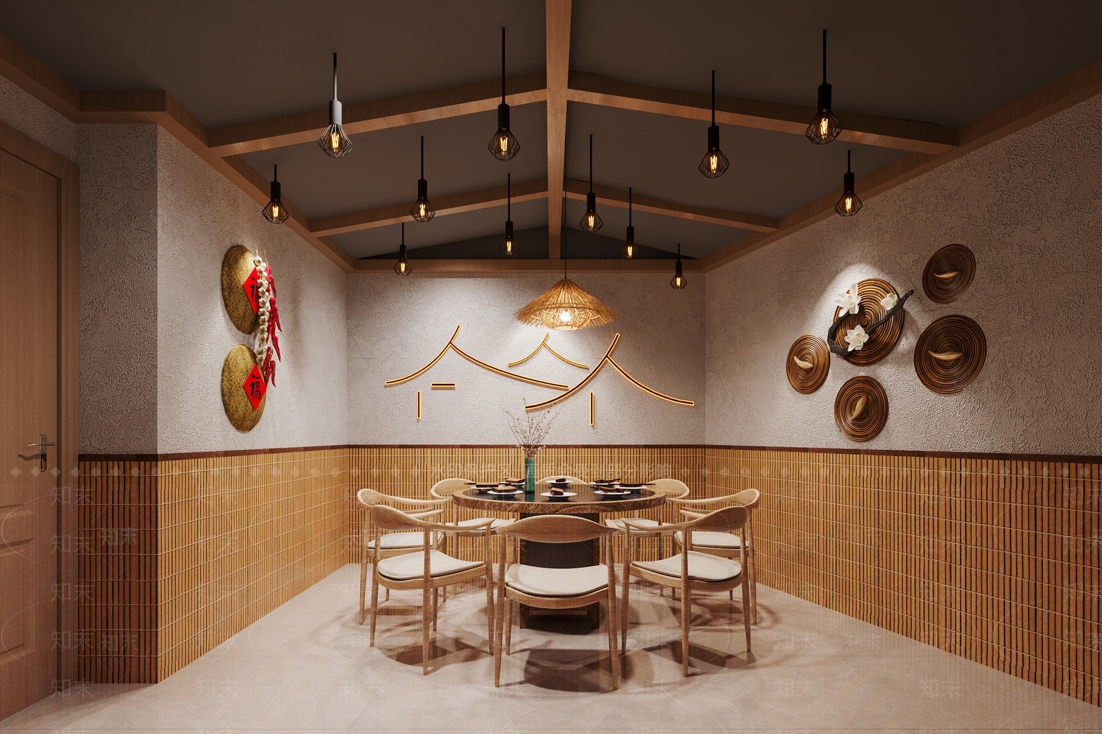现代烧烤店3D模型下载【ID:1193392858】