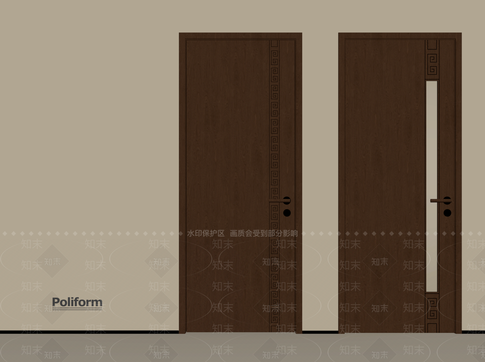 新中式单开门SU模型下载【ID:1193397581】