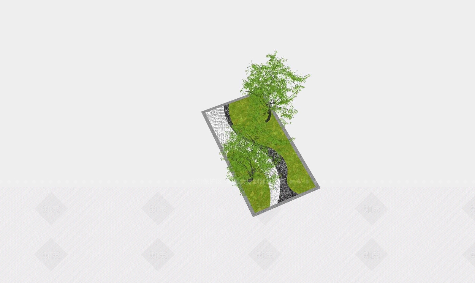 现代微地形SU模型下载【ID:1193404052】