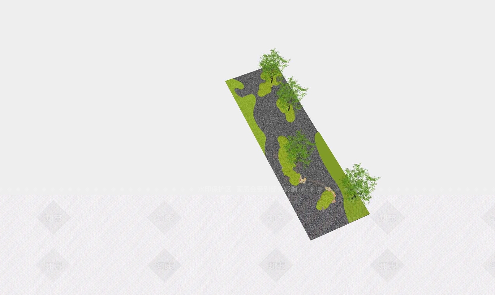 现代微地形SU模型下载【ID:1193404100】