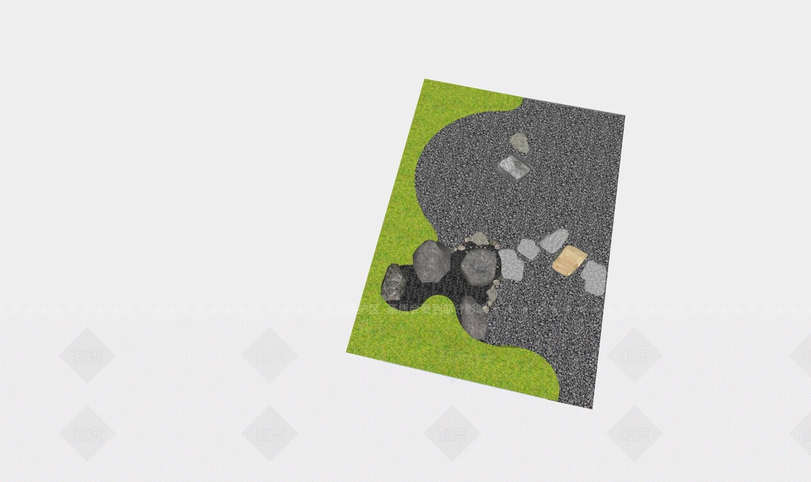 现代微地形SU模型下载【ID:1193404332】