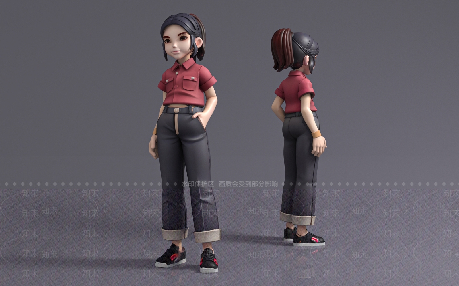女人3D模型下载【ID:1193411537】