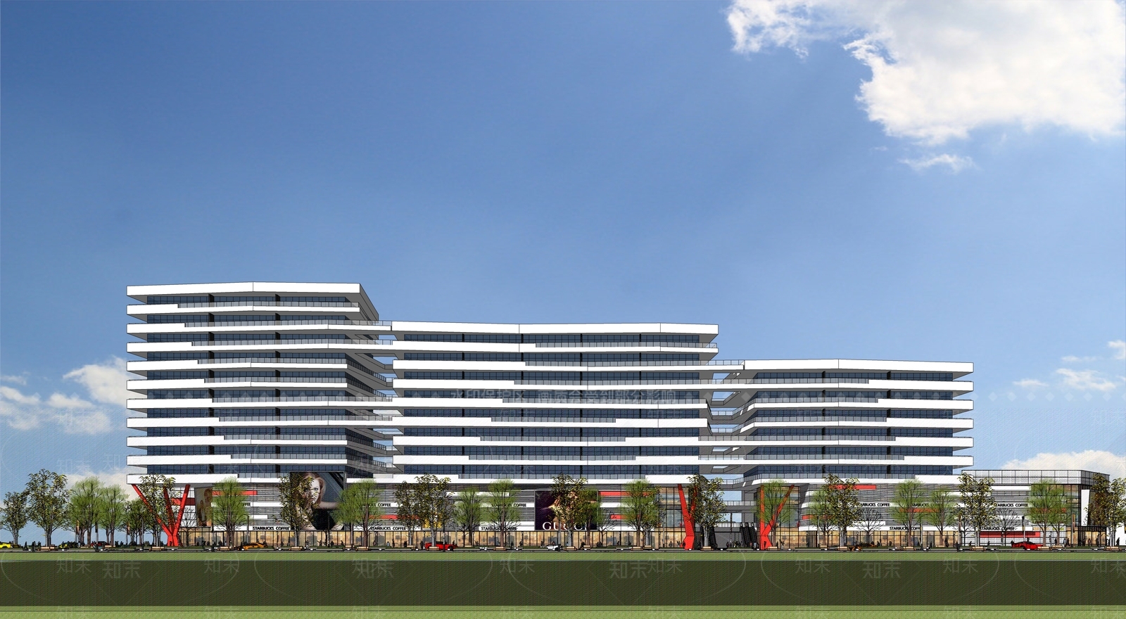 现代其他商业建筑SU模型下载【ID:1193412221】