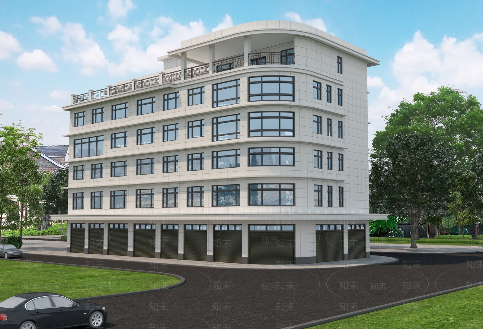 现代轻奢艺术风格建筑3D模型下载【ID:1193411383】