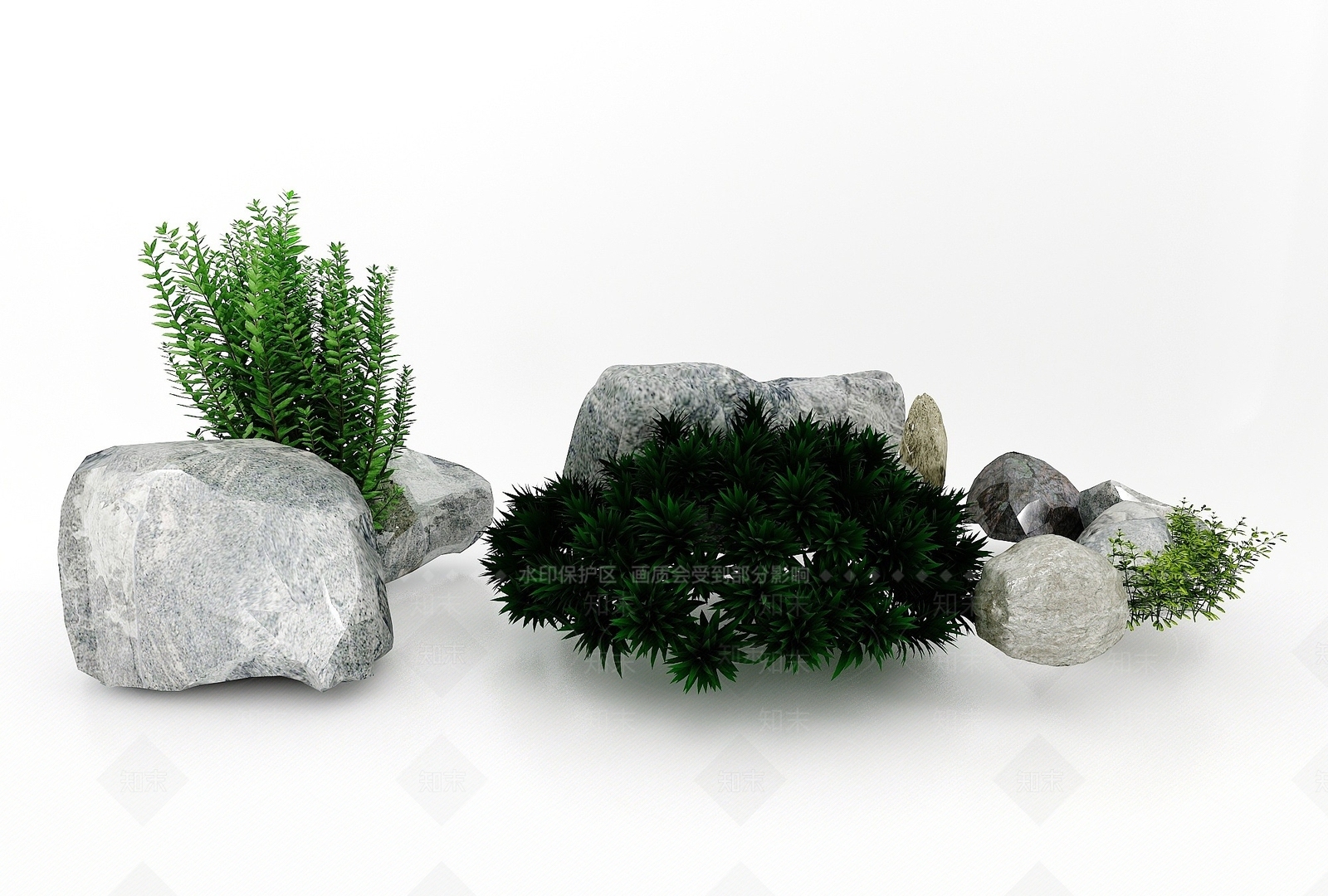 现代植物花草3D模型下载【ID:1193413895】