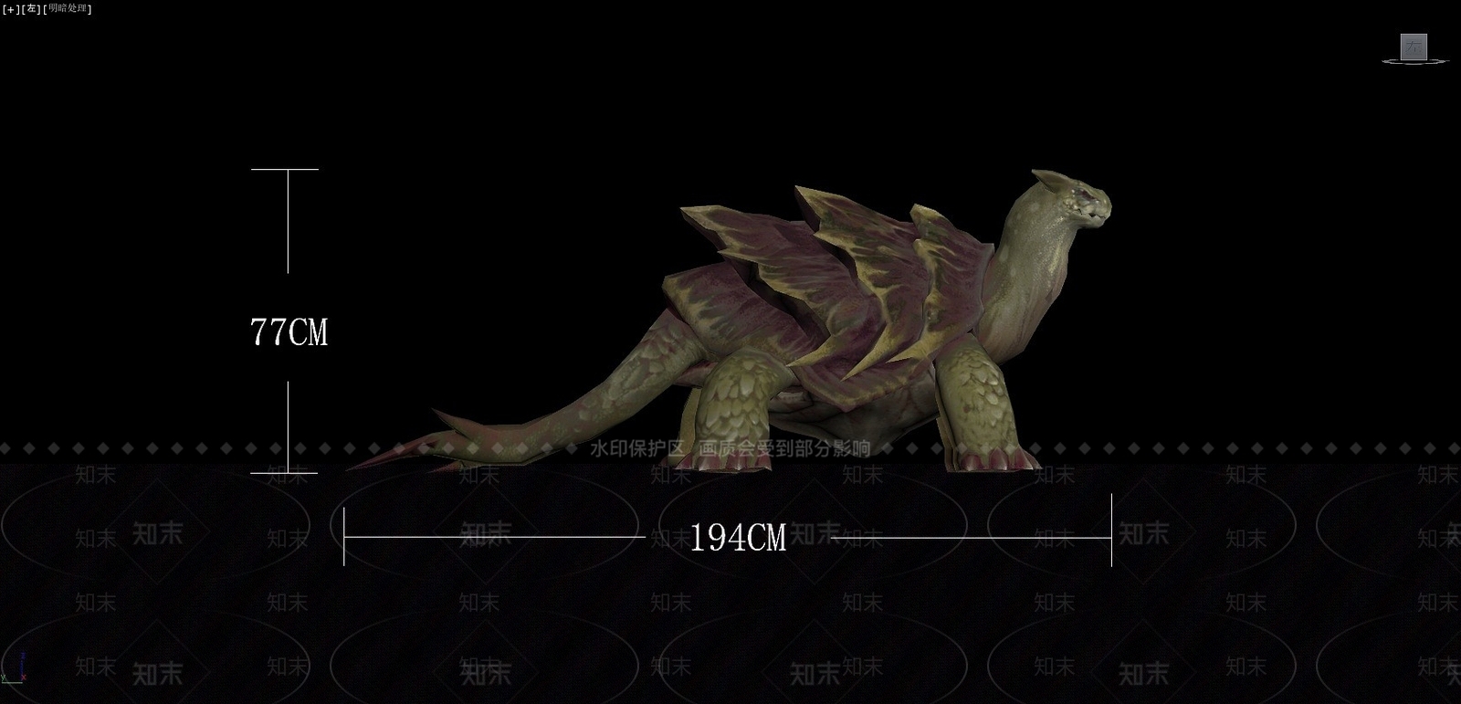 现代鳄龟3D模型下载【ID:1193416081】