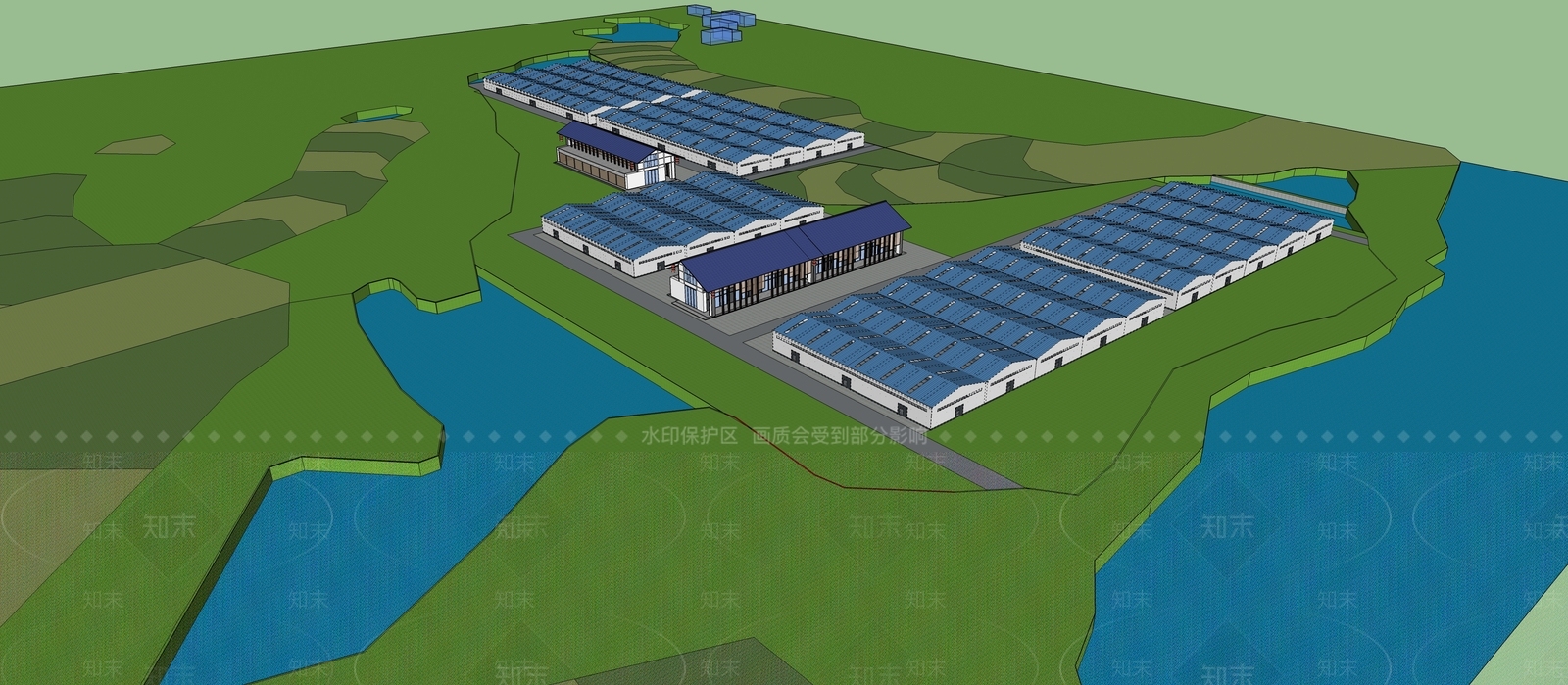 现代农场SU模型下载【ID:1193416284】