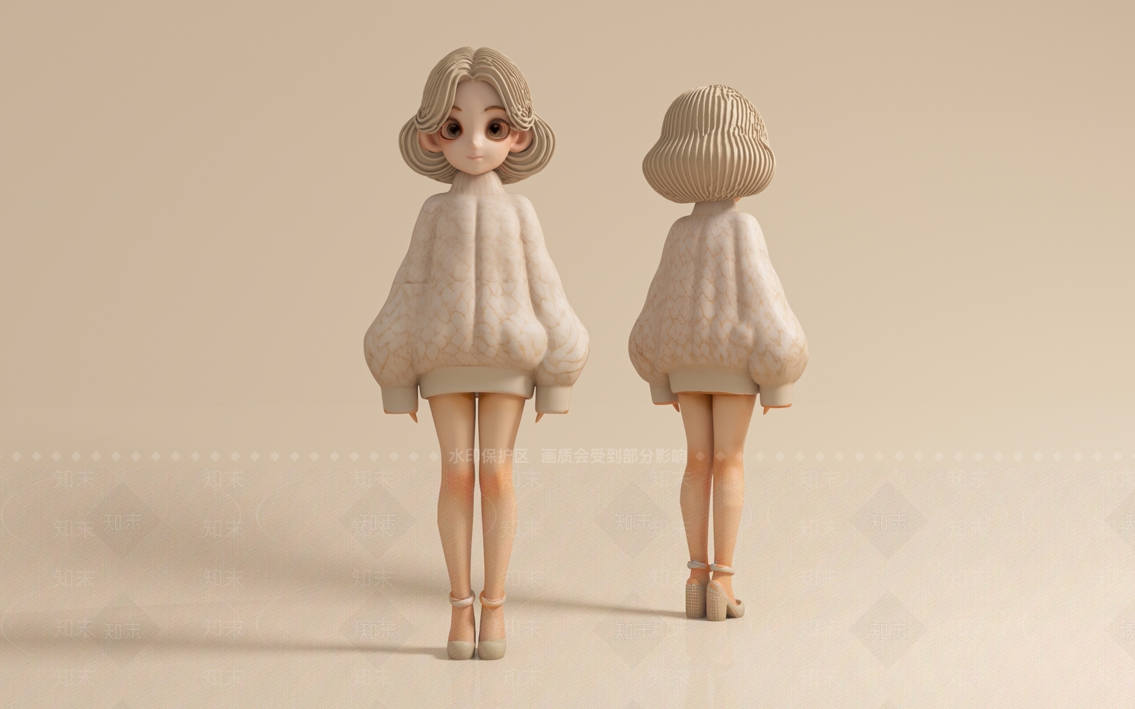 女人3D模型下载【ID:1193416237】