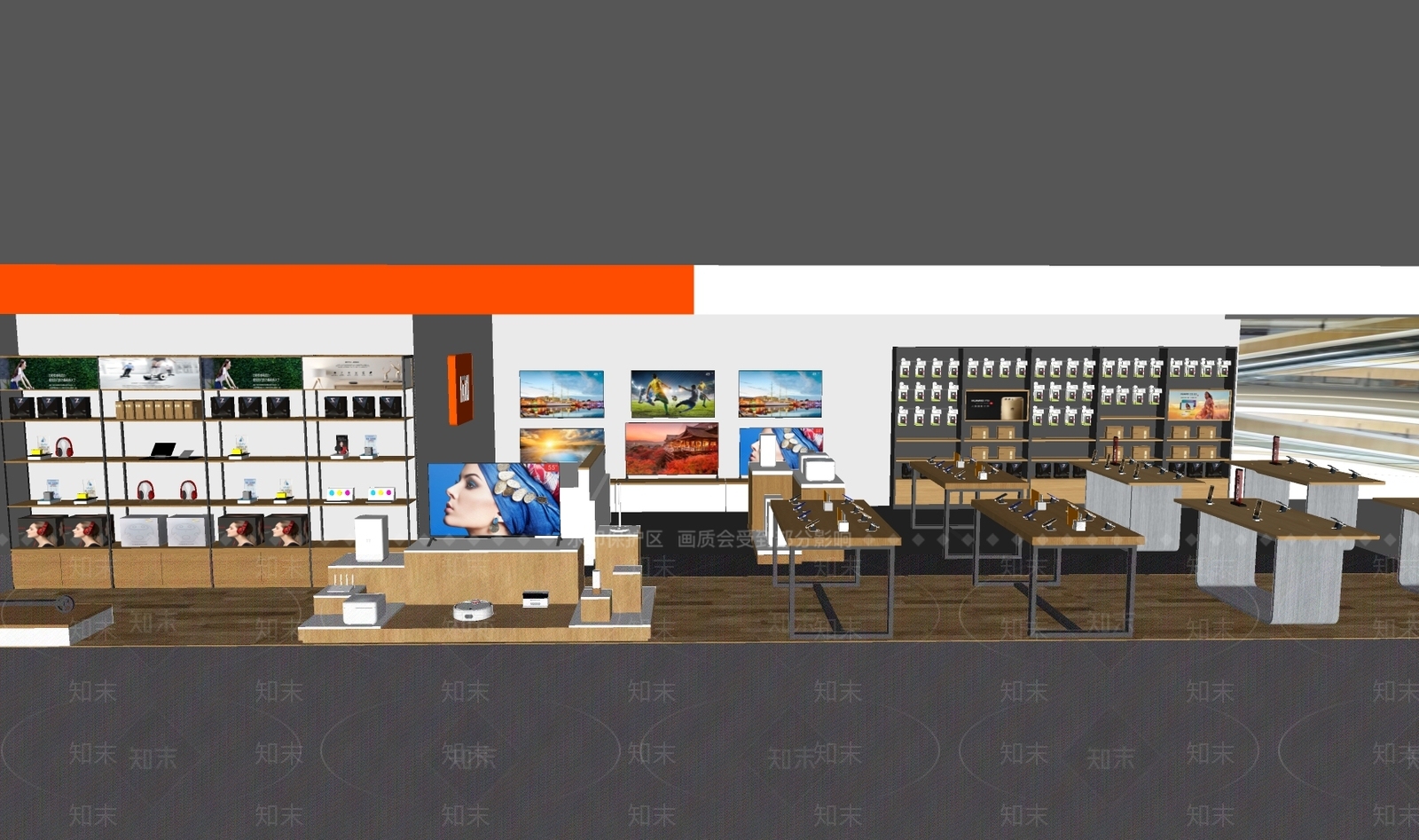 现代数码店SU模型下载【ID:1193419305】