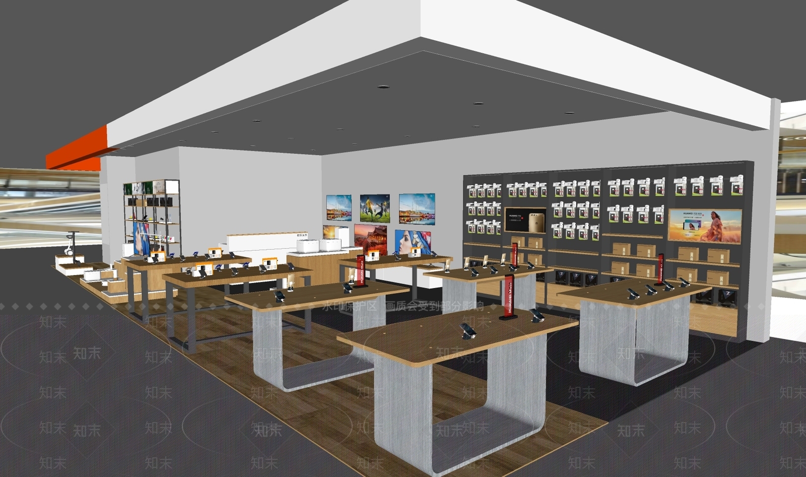 现代数码店SU模型下载【ID:1193419305】