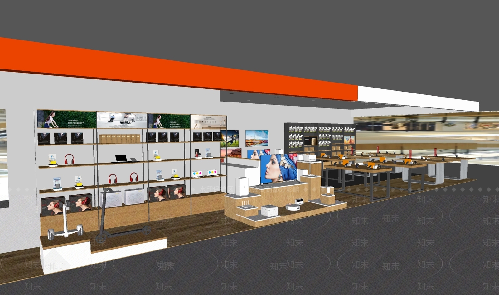 现代数码店SU模型下载【ID:1193419305】