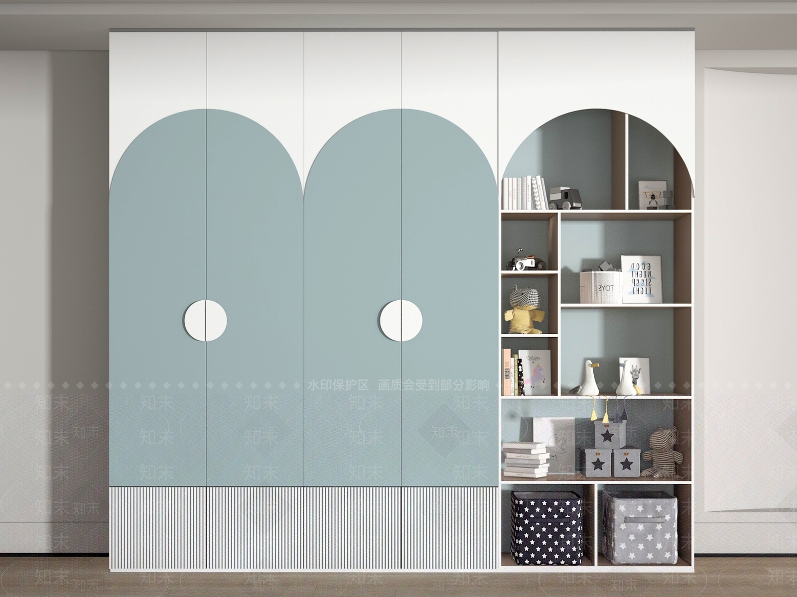 现代衣柜3D模型下载【ID:1193420279】