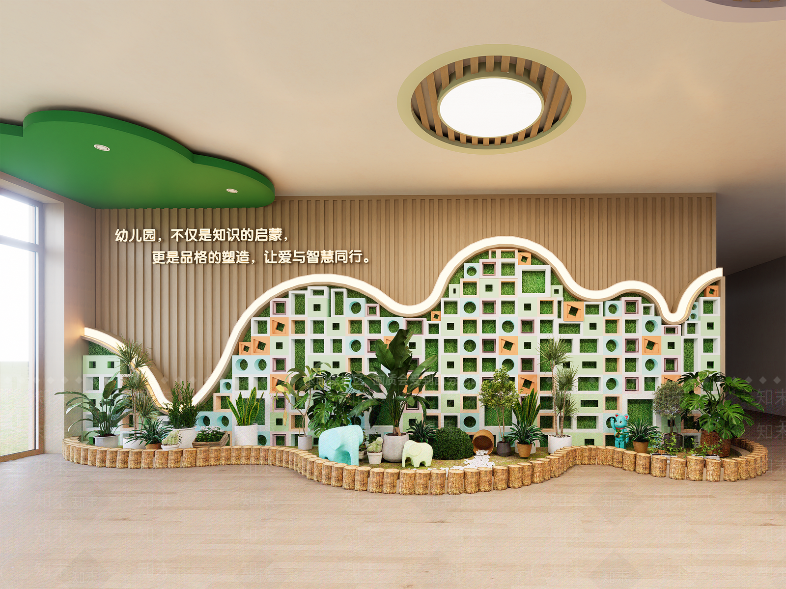 现代幼儿园3D模型下载【ID:1193420693】