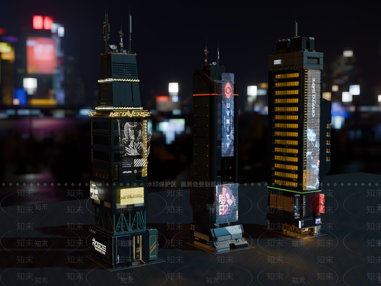 现代其他商业建筑SU模型下载【ID:1193422281】