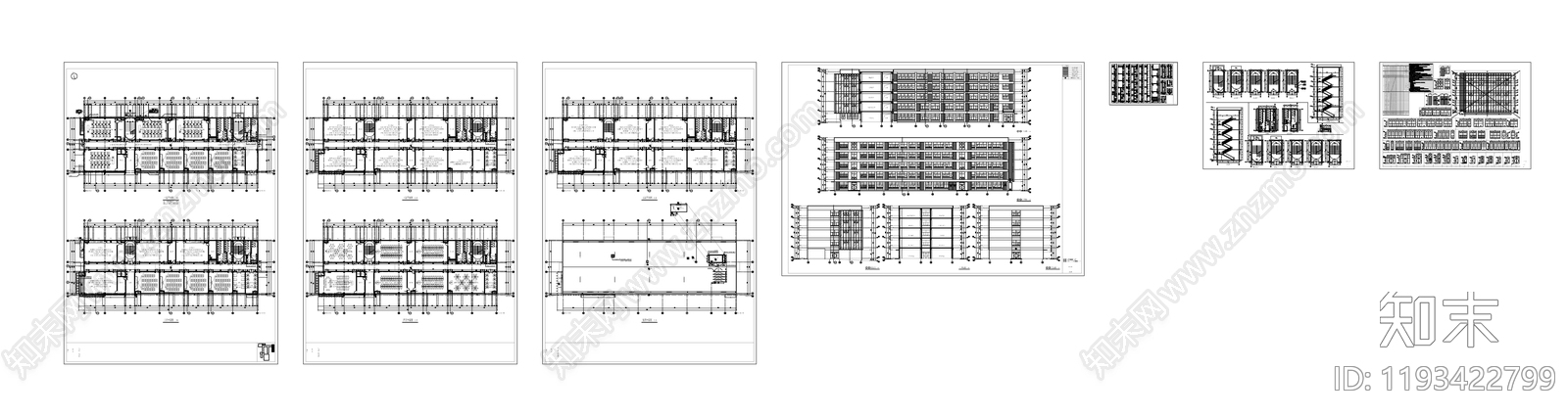 现代学校建筑cad施工图下载【ID:1193422799】