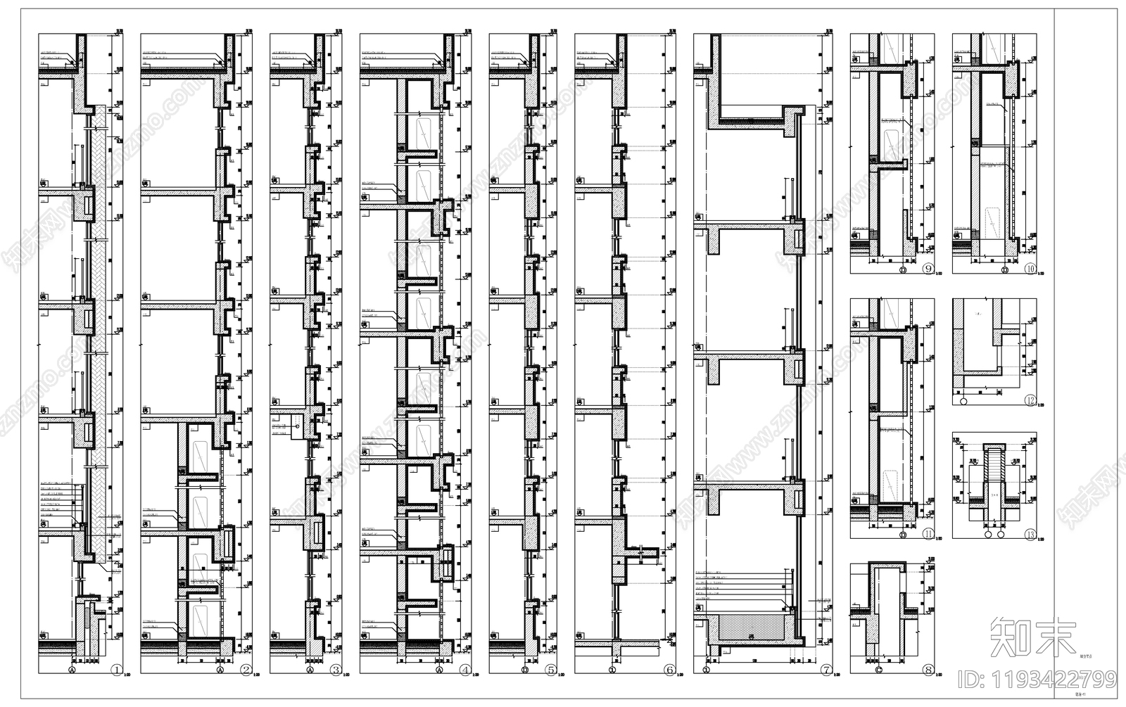 现代学校建筑cad施工图下载【ID:1193422799】