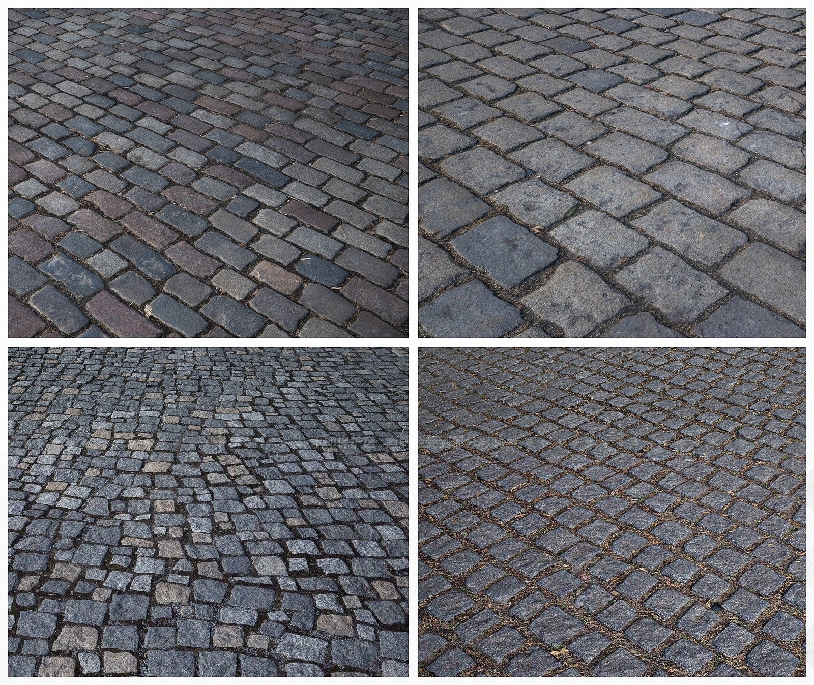 现代道路路面石头路砖块3D模型下载【ID:1193424218】