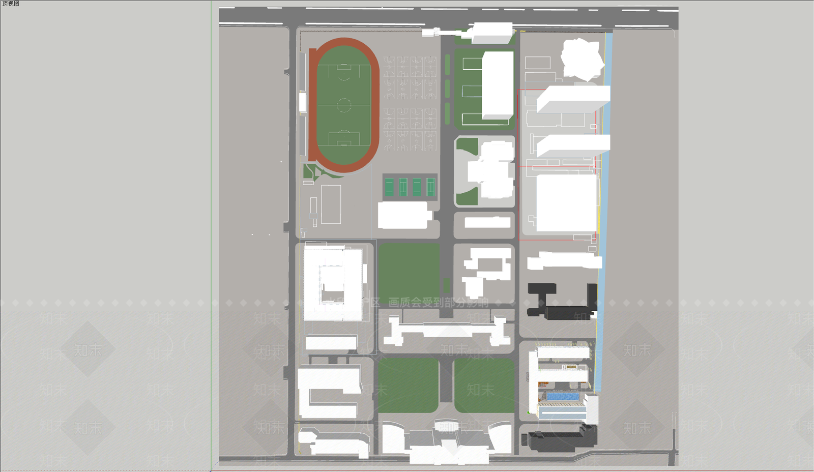 现代其他学校空间SU模型下载【ID:1193429838】