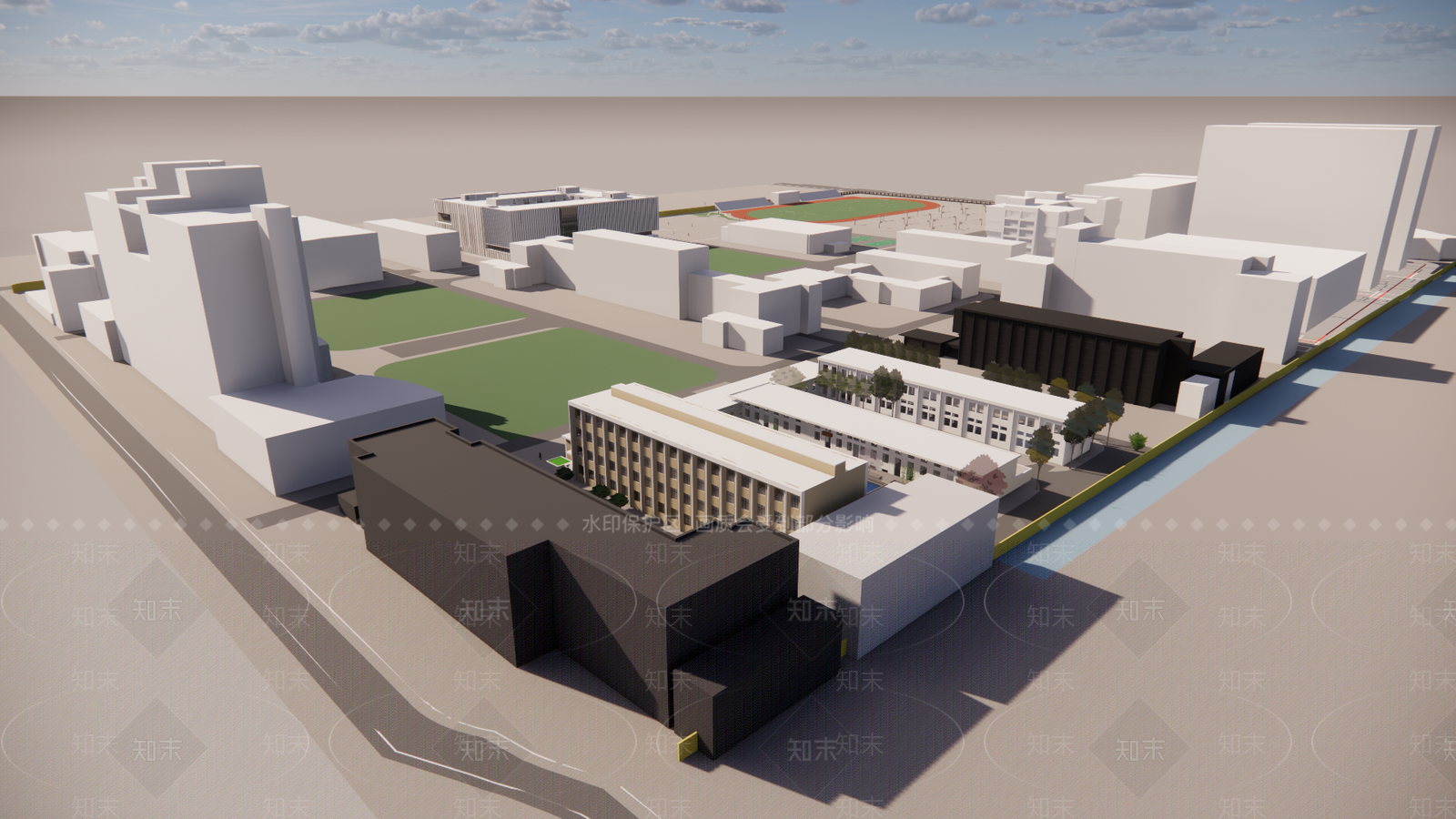 现代其他学校空间SU模型下载【ID:1193429838】